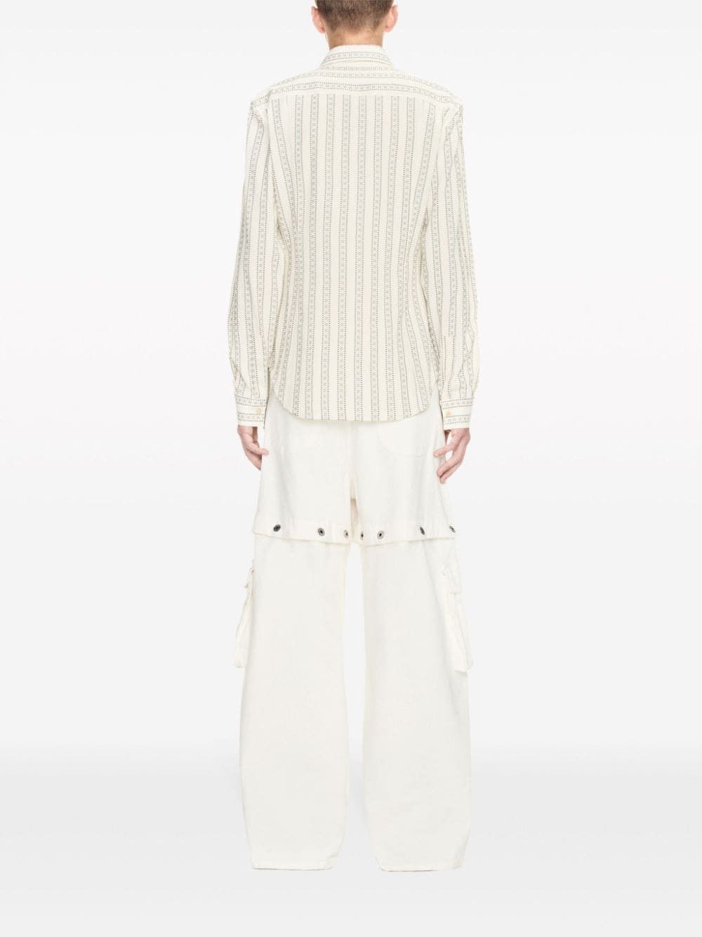 Off-White o1s22i1n1124 Five Pocket Jeans in White Size US 33 - 3 Thumbnail
