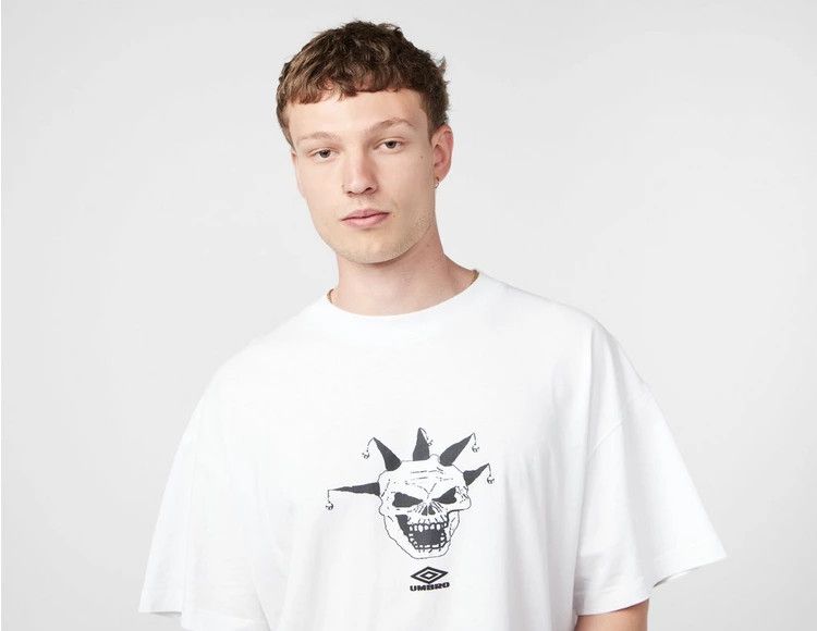 Umbro × Umbro White Skull Logo Oversized T-Shirt Size US XXL / EU 58 / 5 - 4 Thumbnail