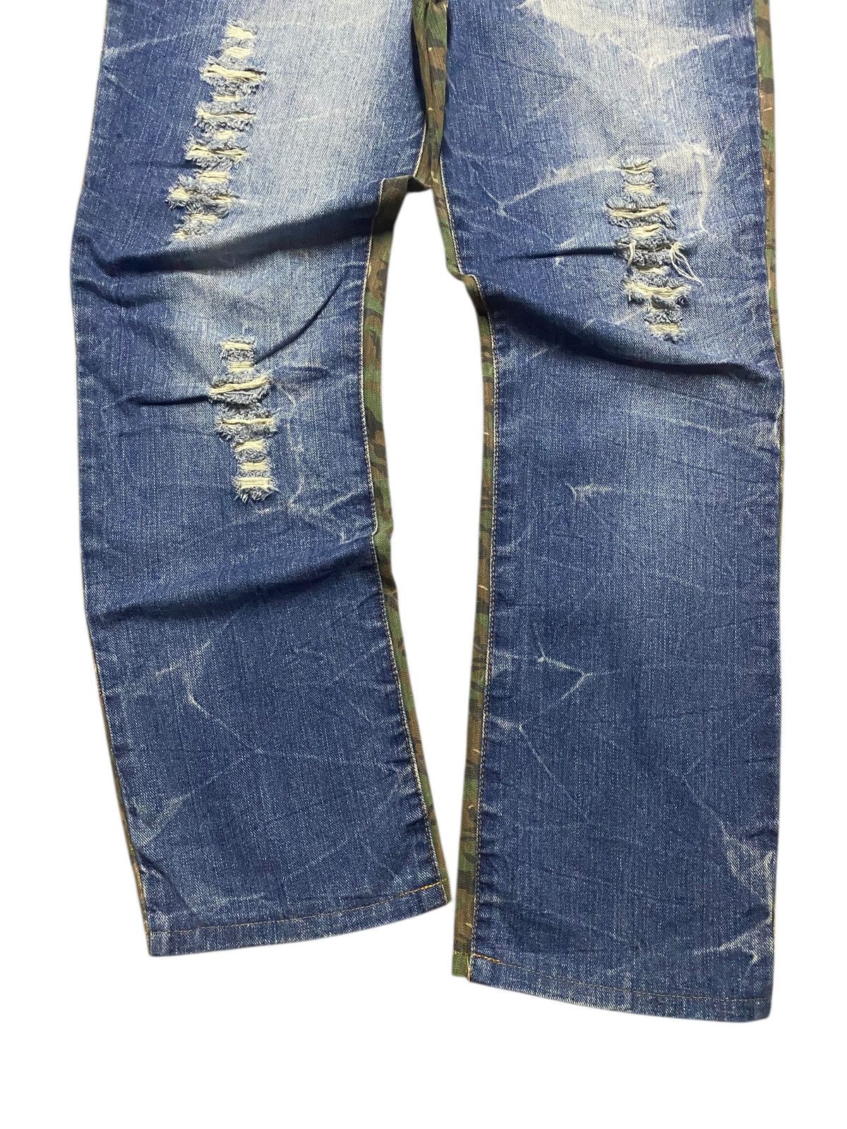14th Addiction Vintage Japan Brand Sky Bomber Straight Fit Camo Jeans Size US 32 / EU 48 - 5 Thumbnail