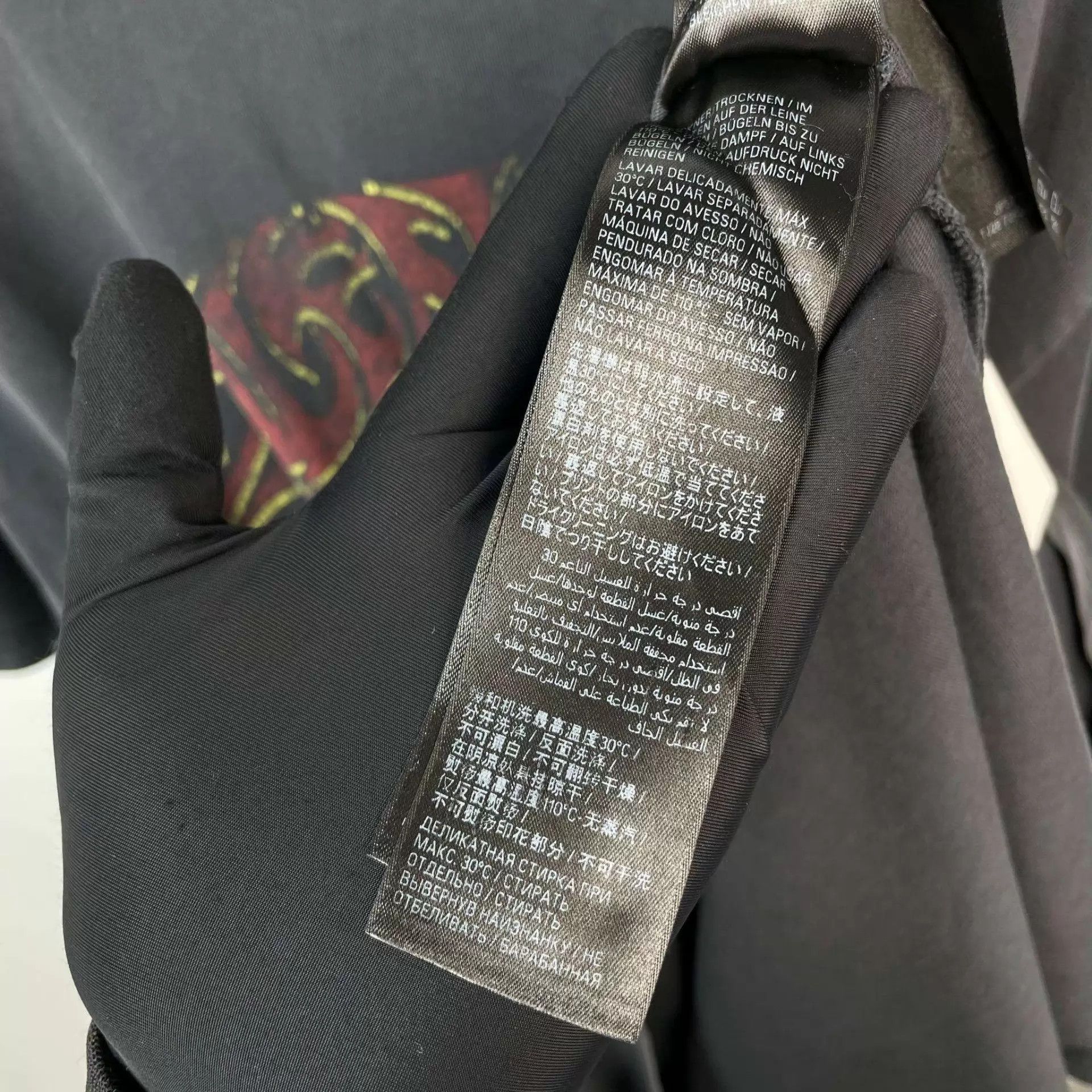 Balenciaga Balenciaga 95 new black print crewneck short-sleeve 165 Size US M / EU 48-50 / 2 - 7 Thumbnail
