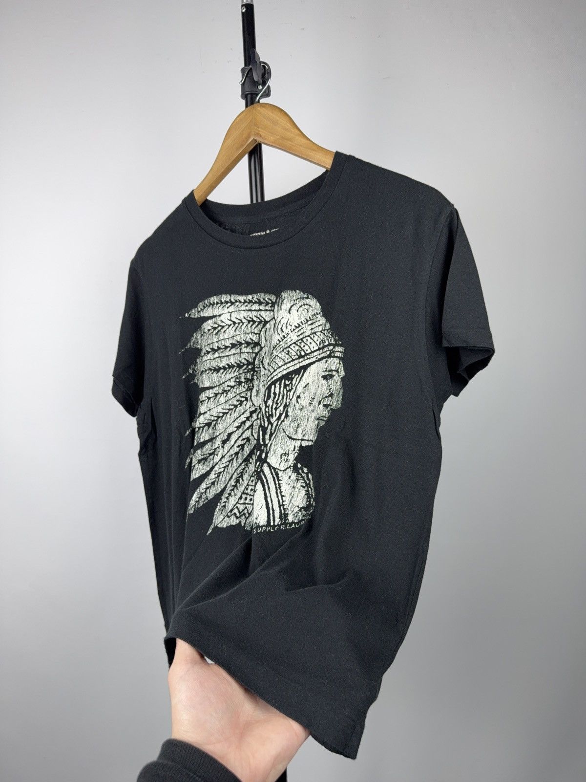 Denim & Supply Ralph Lauren 00s Ralph Lauren Denim & Supply Native Chief Tee XS Vintage Size XS / US 0-2 / IT 36-38 - 5 Thumbnail