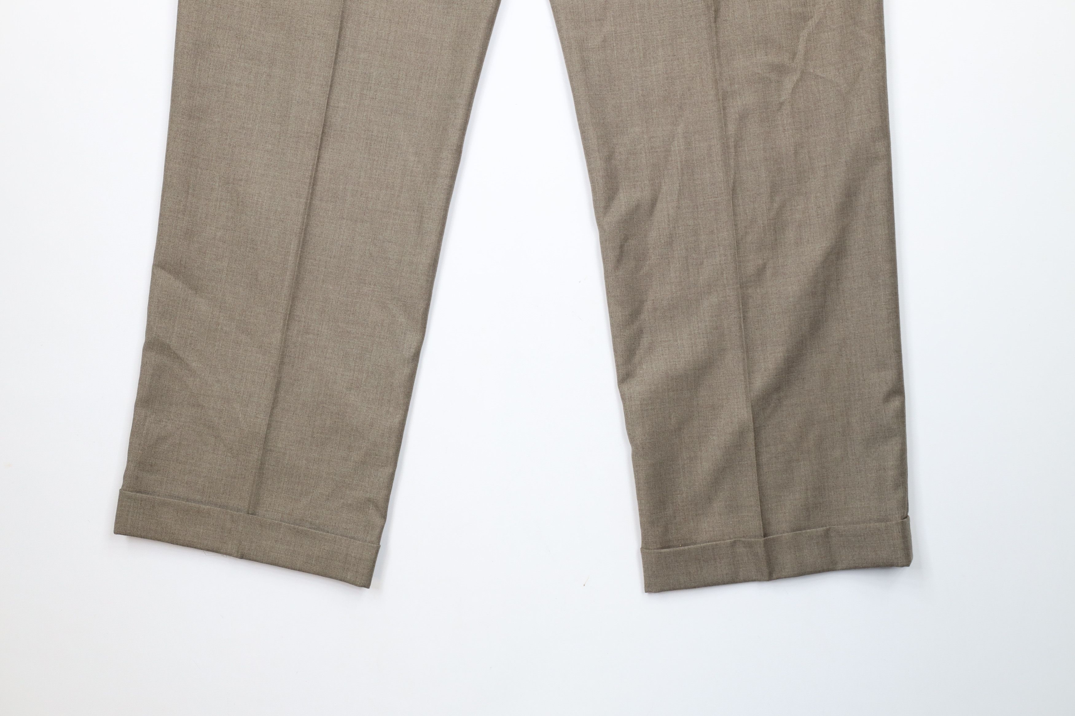 Ralph Lauren × Vintage Vintage Ralph Lauren Wide Leg Chino Pants Heather Brown Size US 34 / EU 50 - 11 Thumbnail