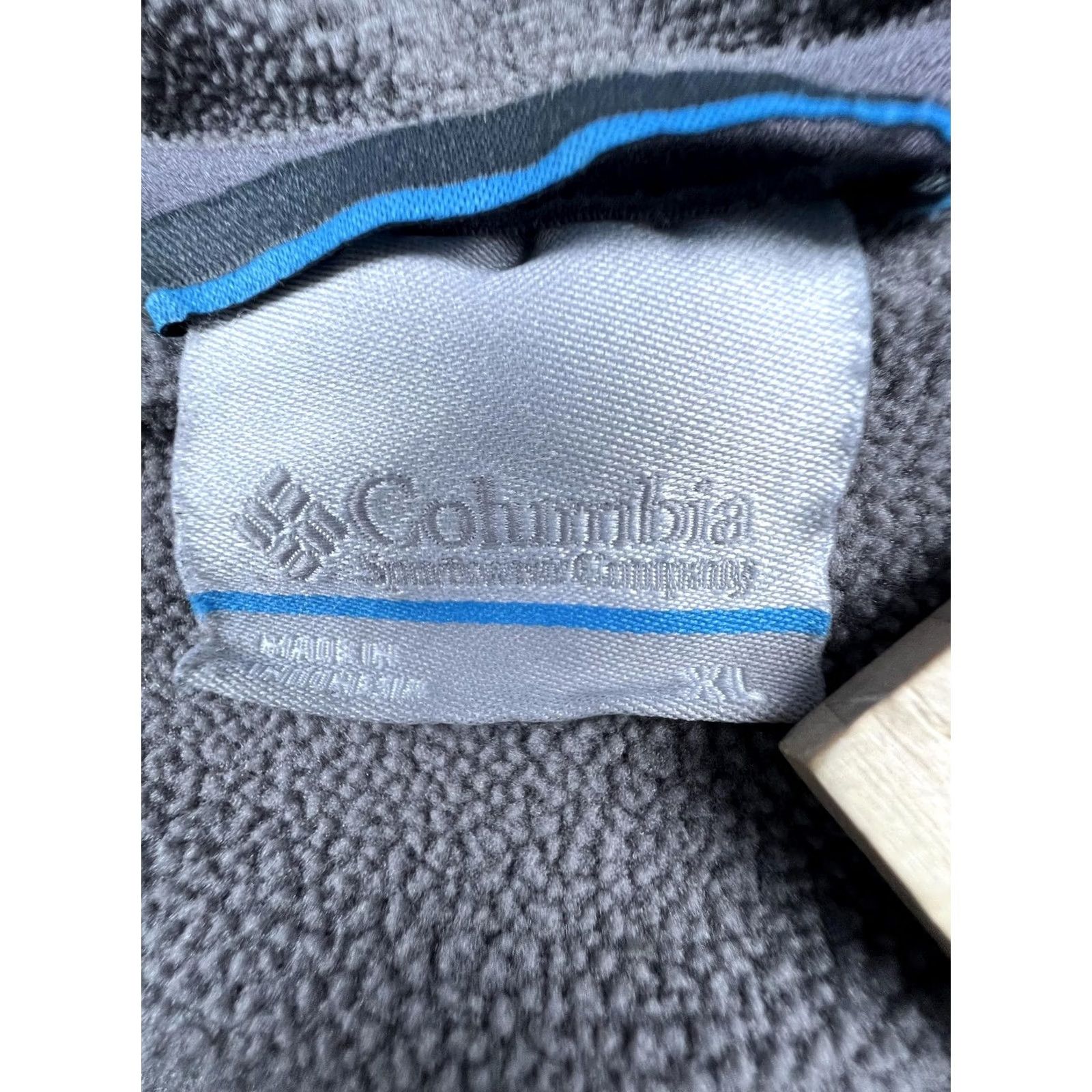 Vintage Columbia Womens XL Fleece Jacket Hooded Gray Full Zip Pockets Size XL / US 12-14 / IT 48-50 - 3 Thumbnail
