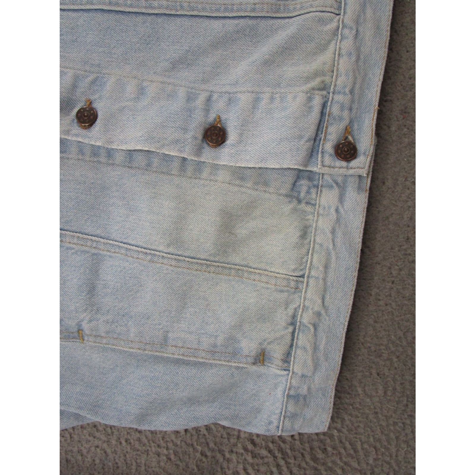 Denime VINTAGE 90s Blue Denim Jacket Size L Men's Trucker Button Up Regular Size US L / EU 52-54 / 3 - 3 Thumbnail