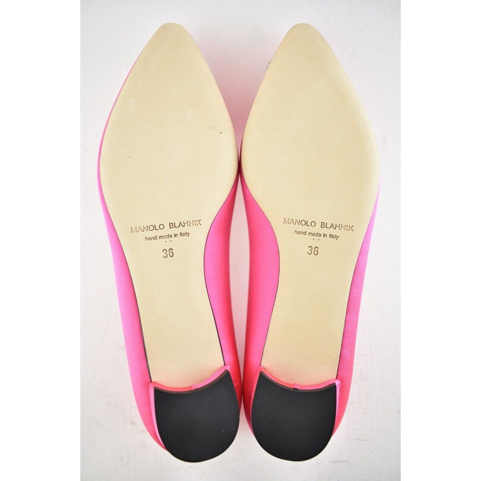 Manolo Blahnik Hangisi Satin Silver Jewel Buckle Ballerina Ballet Flat 36 Size US 6 / IT 36 - 10 Thumbnail