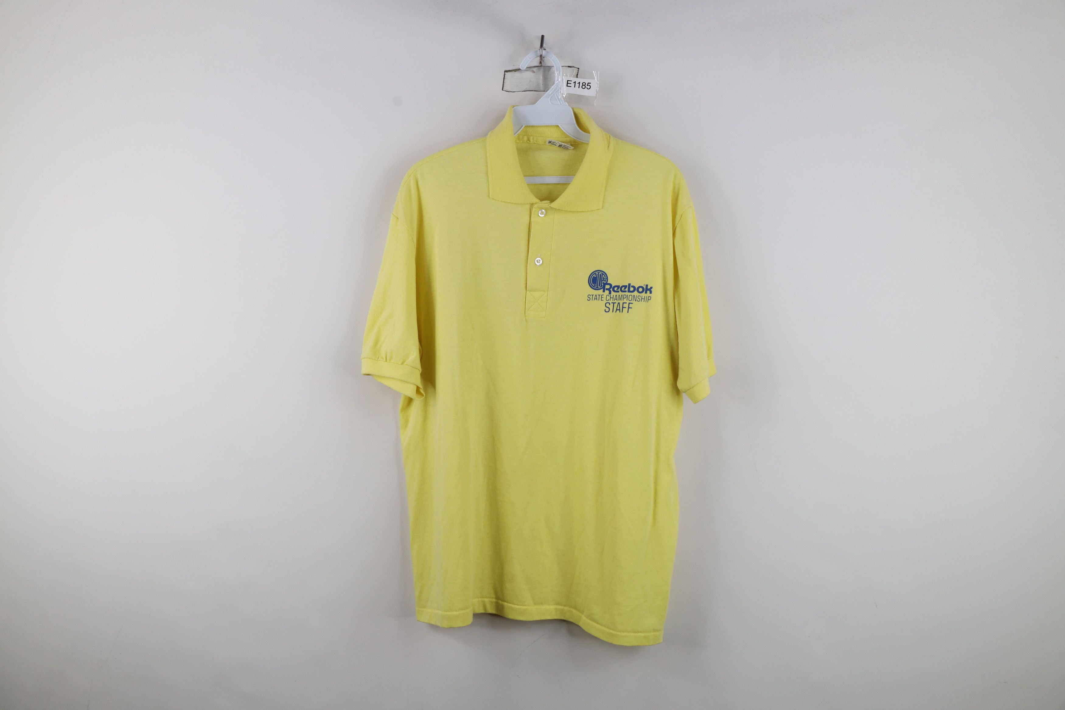 Reebok Vintage 80s Reebok State Championship Polo Shirt USA Size US XL / EU 56 / 4 - 1 Thumbnail