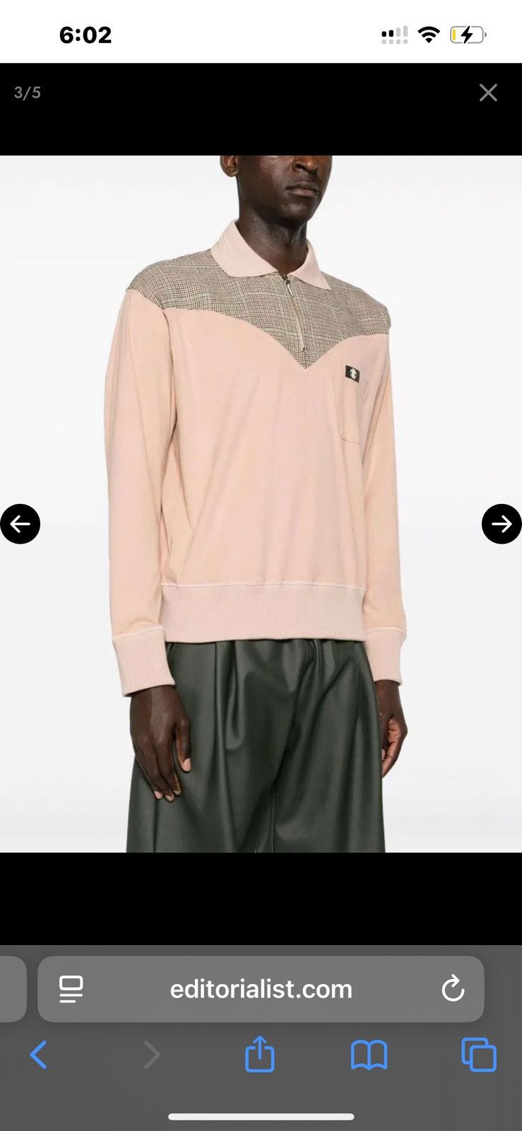 Roberto Cavalli Roberto Cavalli colour-block faux-suede sweatshirt Size US M / EU 48-50 / 2 - 6 Thumbnail