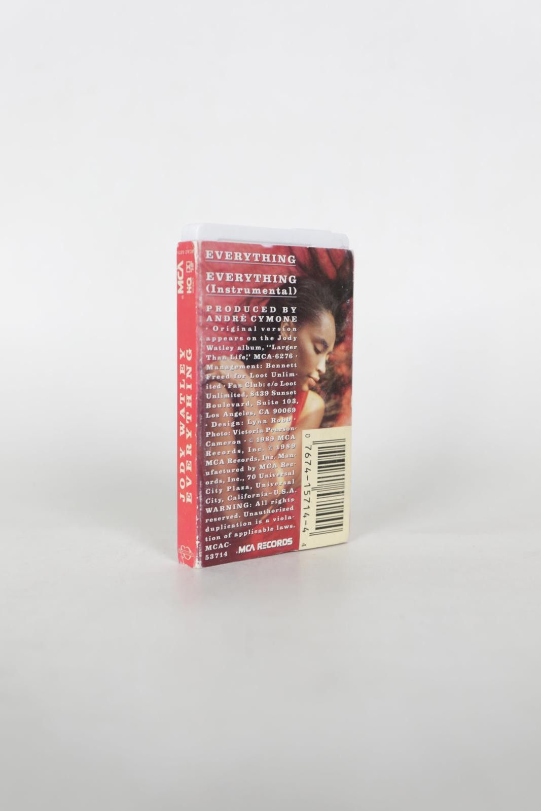 Other 89' MCA Records Jody Watley Everything Cassette Size ONE SIZE - 2 Thumbnail