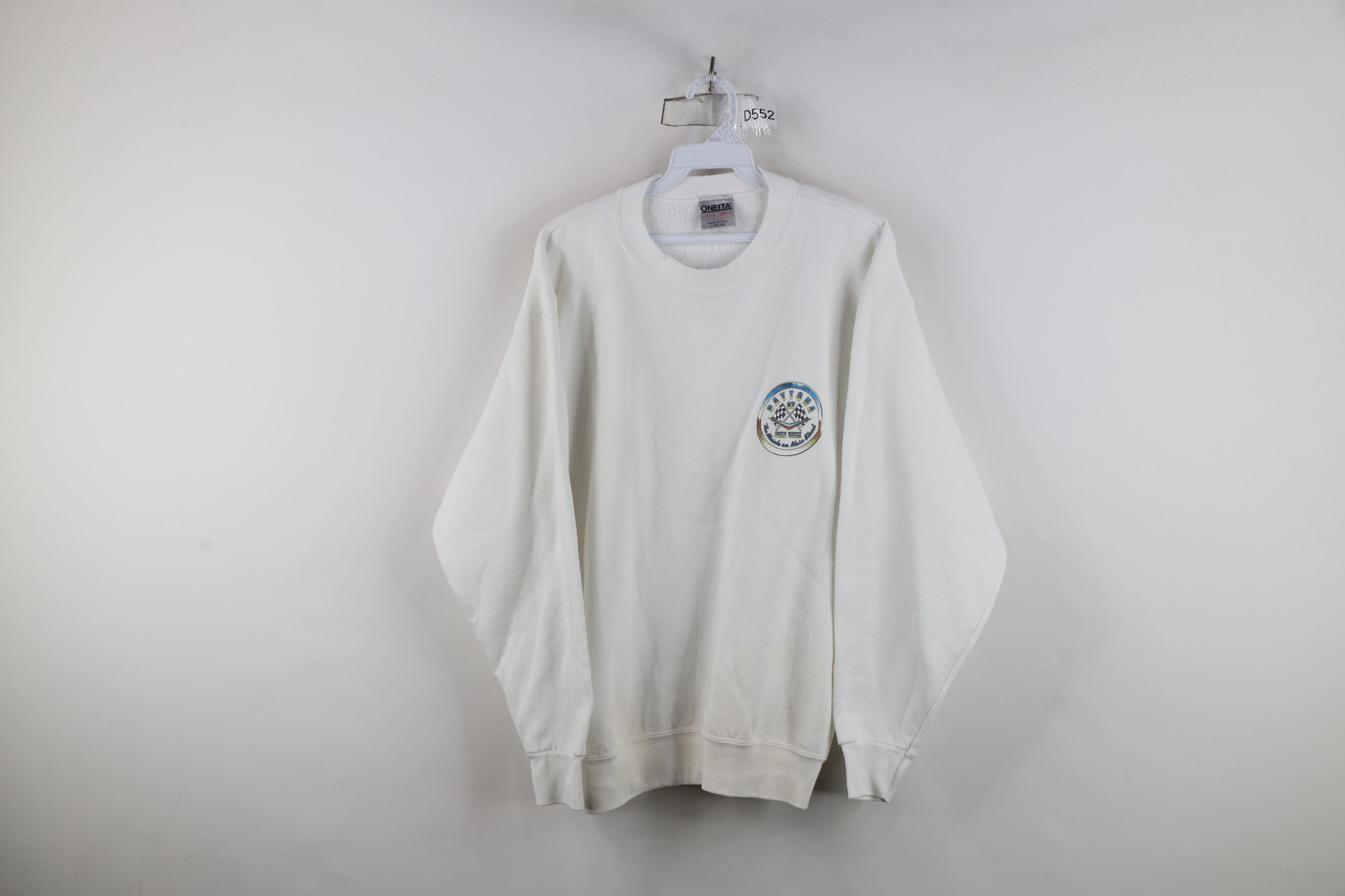 Vintage Vintage 90s 1997 Daytona Bike Week Motorcycle Sweatshirt USA Size US L / EU 52-54 / 3 - 1 Thumbnail