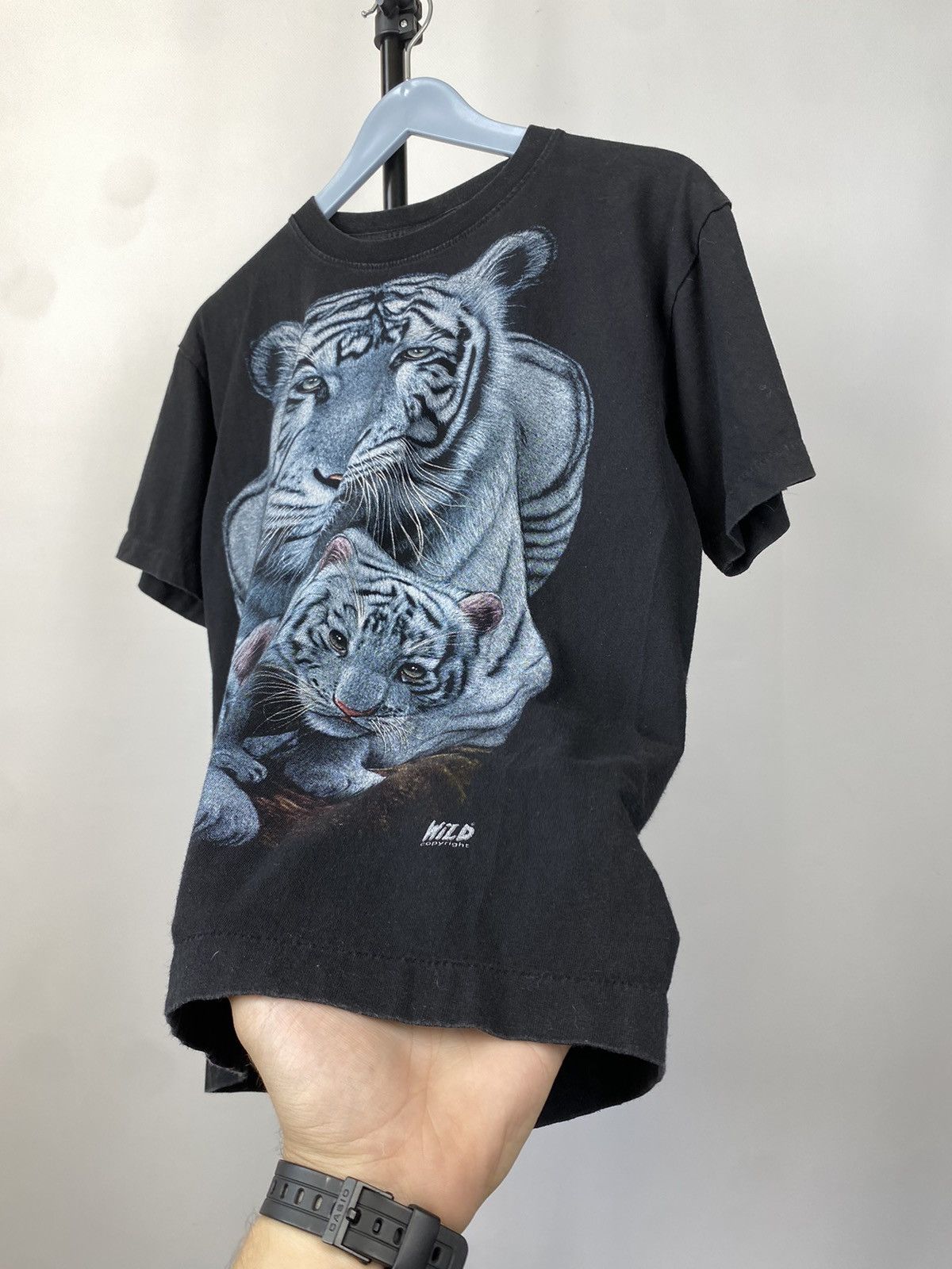 Vintage White Tiger Vintage 90s T-Shirt Tee Size US M / EU 48-50 / 2 - 3 Thumbnail