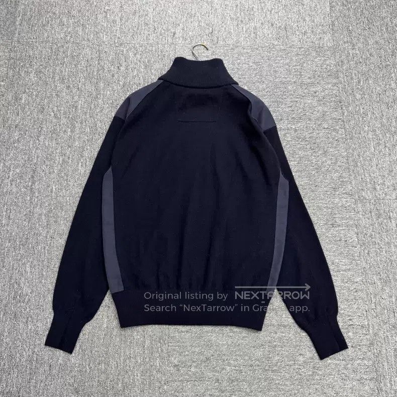Loro Piana Loro Piana Contrast Color High-Neck Wool Zip-Up Cardigan Size US M / EU 48-50 / 2 - 2 Thumbnail