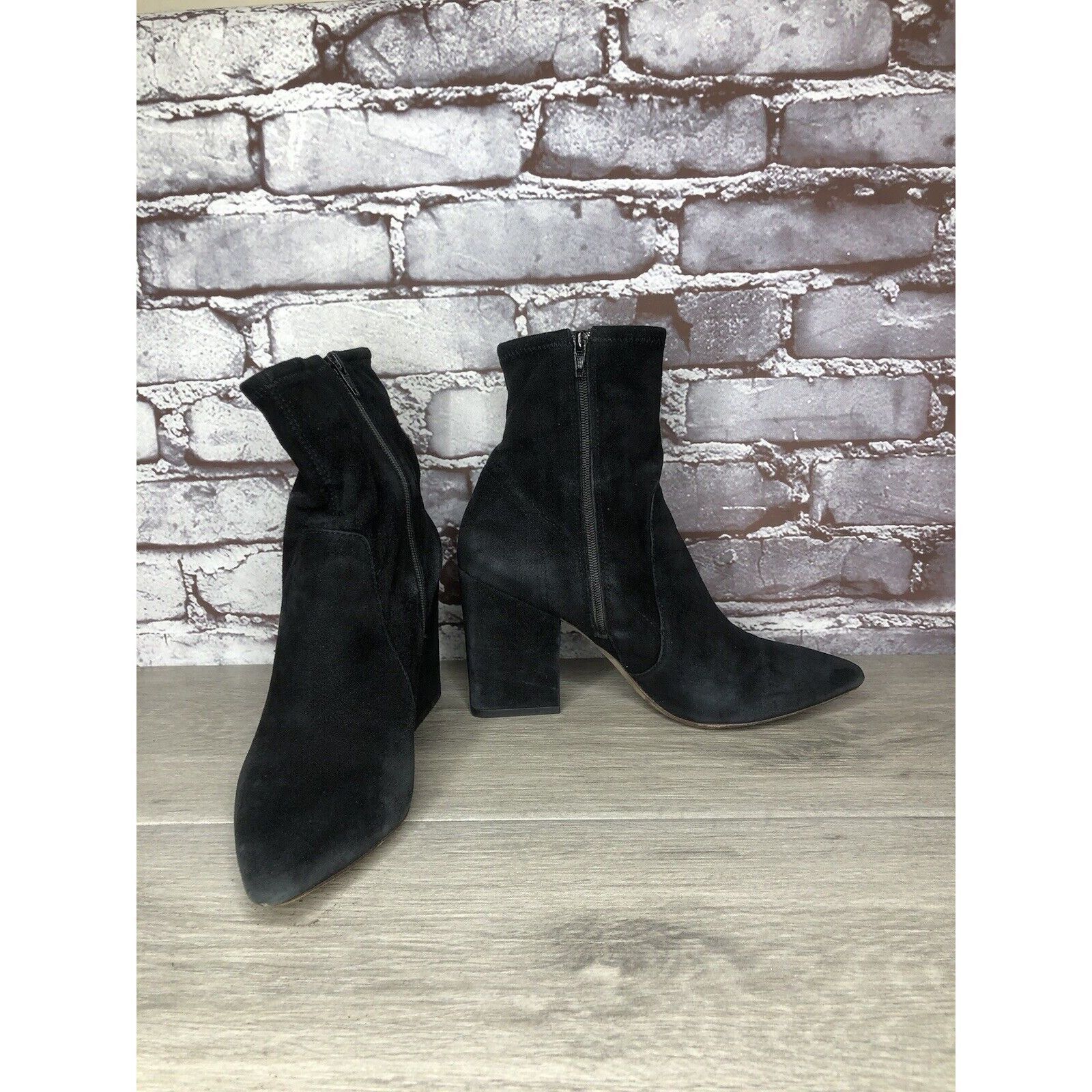 Loeffler Randall Loeffler Randall Isla Black Suede Leather Ankle Booties Boot Size US 7 / IT 37 - 17 Thumbnail