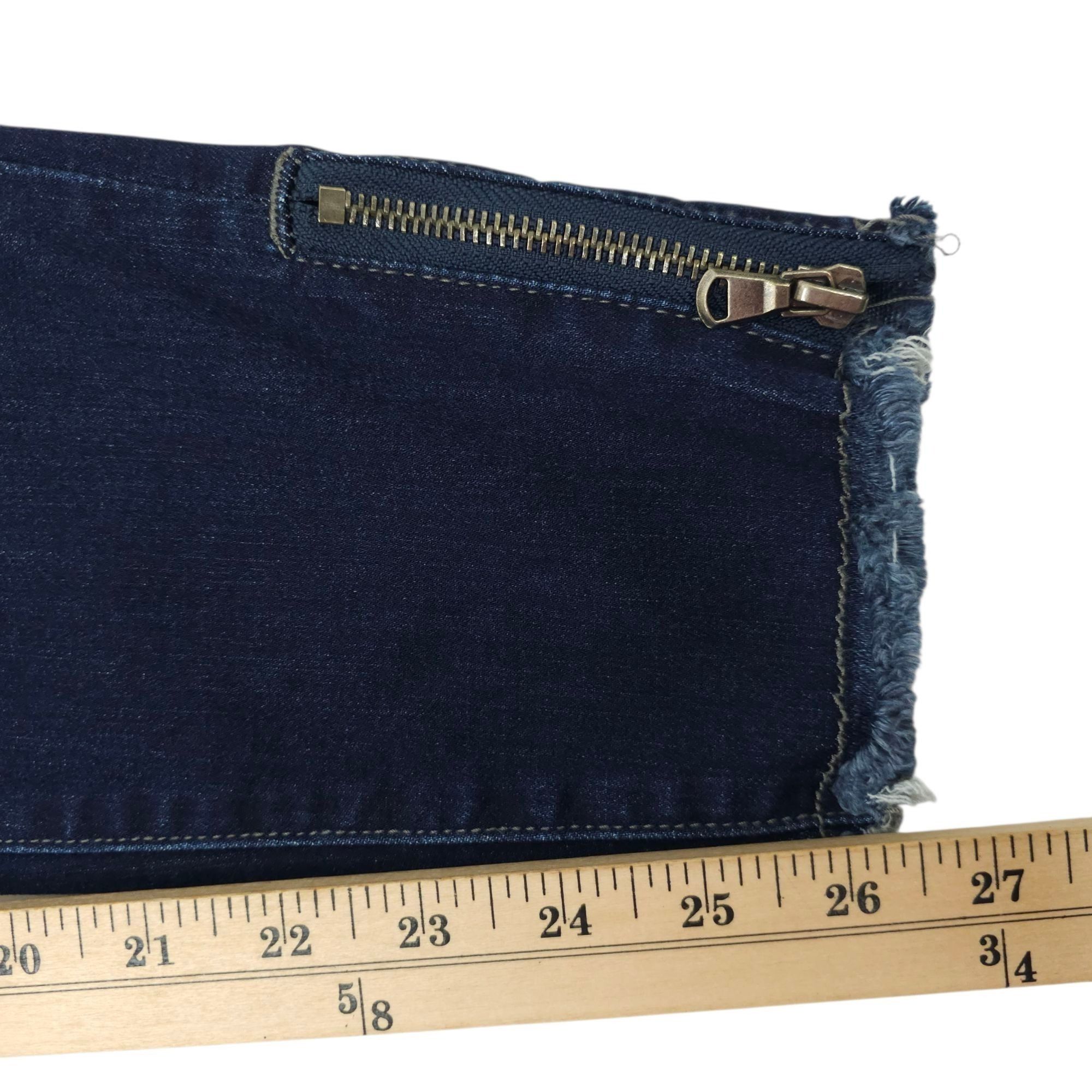 Kancan USA KanCan Mid Rise Crop Skinny Jeans Womens 9/28 Dark Wash Zipp Size 30" / US 8 / IT 44 - 16 Thumbnail