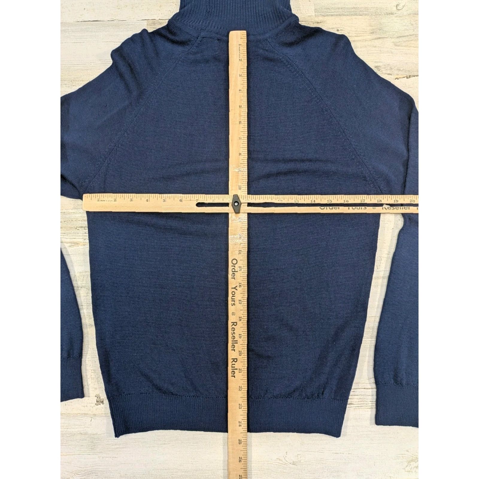 Pendleton VINTAGE Pendleton Sweater Womens Medium Blue Turtle Neck Raglan USA Made Size M / US 6-8 / IT 42-44 - 7 Thumbnail