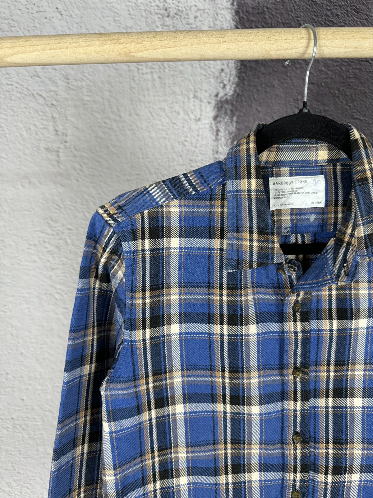 Japanese Brand Azul by Moussy Wardrobe Trunk checkered flannel shirt Size US M / EU 48-50 / 2 - 3 Thumbnail