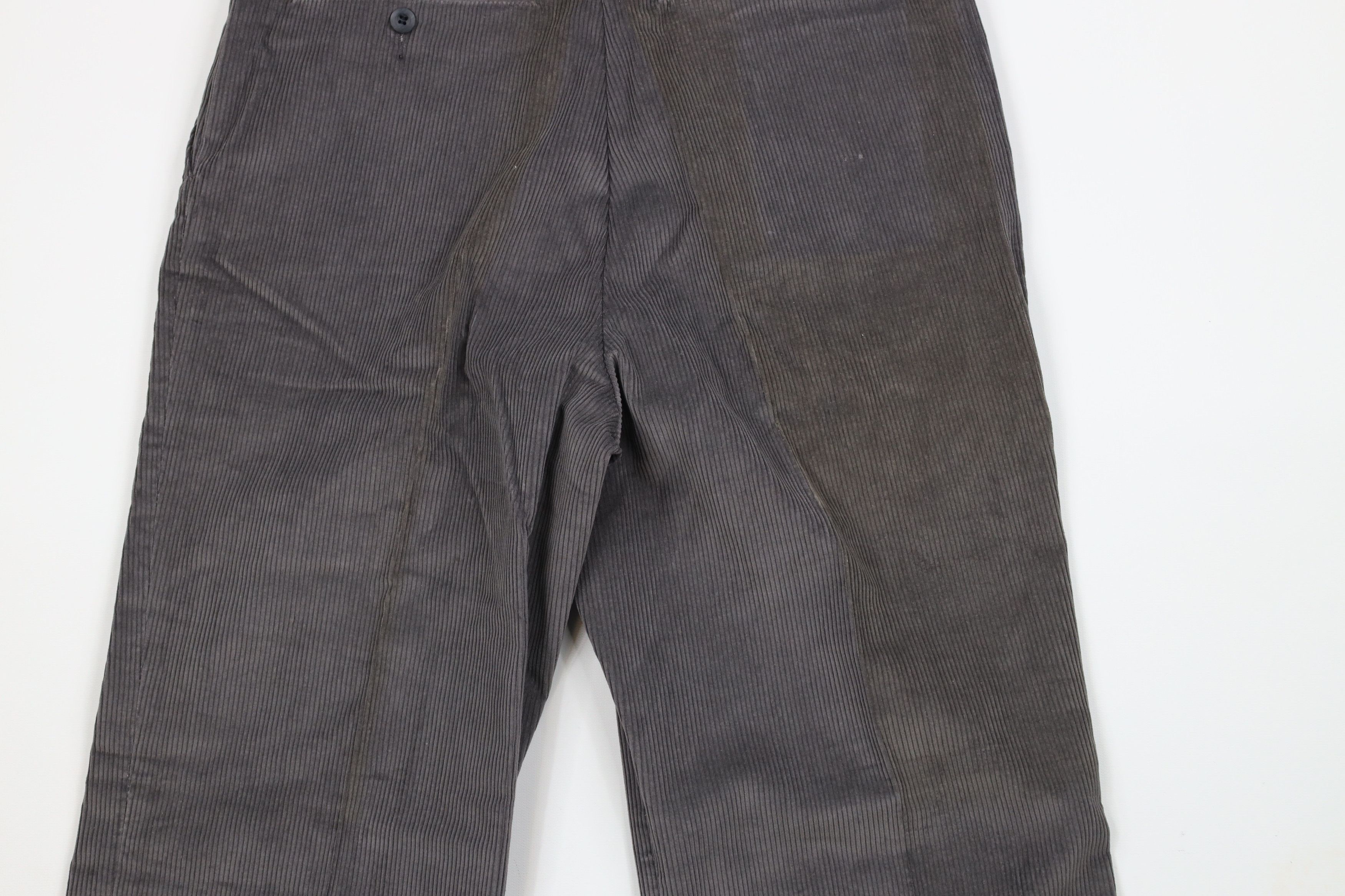 Vintage Deadstock Vintage 90s Streetwear Corduroy Chino Pants Gray Size US 30 / EU 46 - 10 Thumbnail