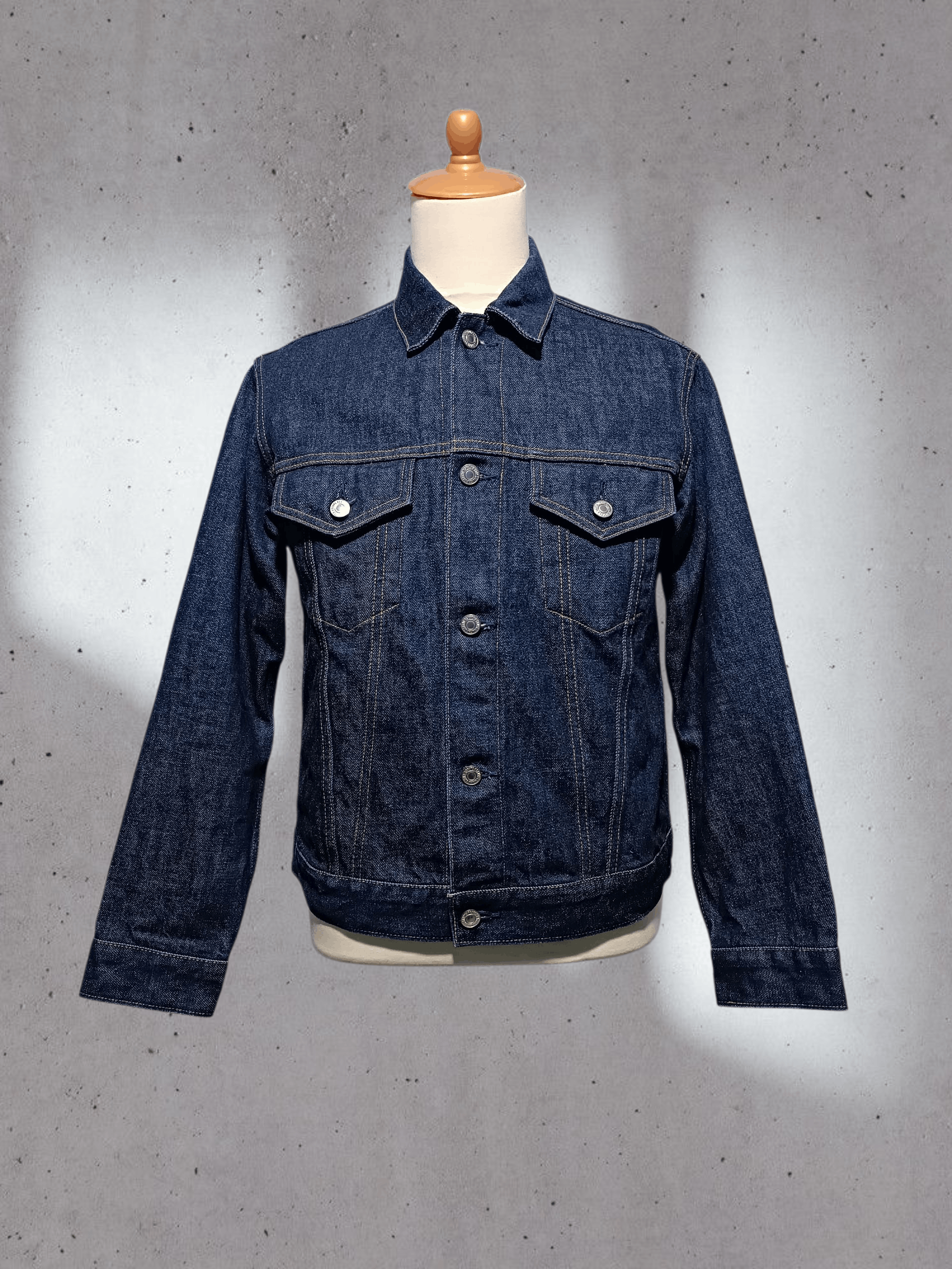 Japanese Brand Beauty and Youth Selvedge Raw Denim Indigo Trucker Jacket Size US M / EU 48-50 / 2 - 1 Thumbnail
