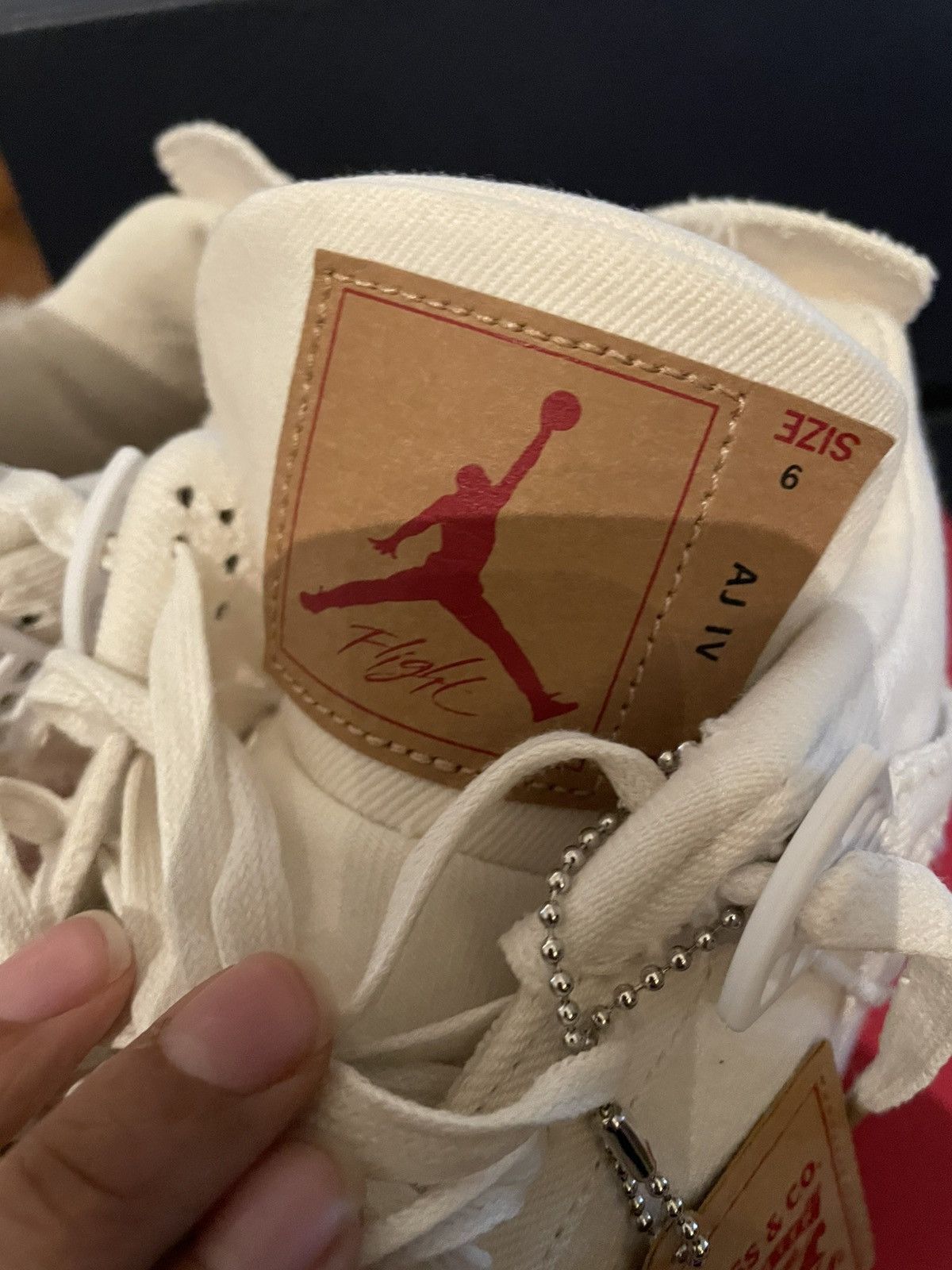 Jordan Brand × Levi's Jordan 4 White Levi Blank Tag sz 9 Size US 9 / EU 42 - 5 Thumbnail