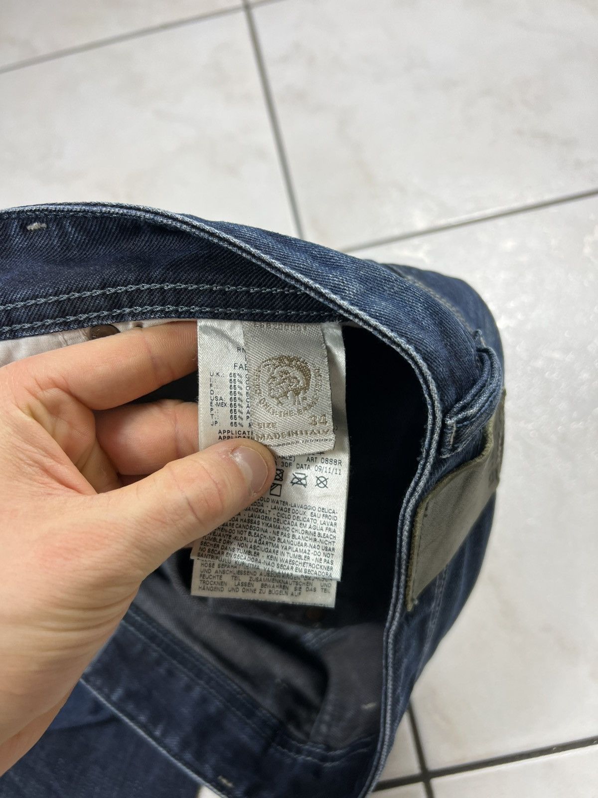 Diesel Vintage Diesel y2k distressed denim jeans blue eyecons pants Size US 34 / EU 50 - 19 Thumbnail