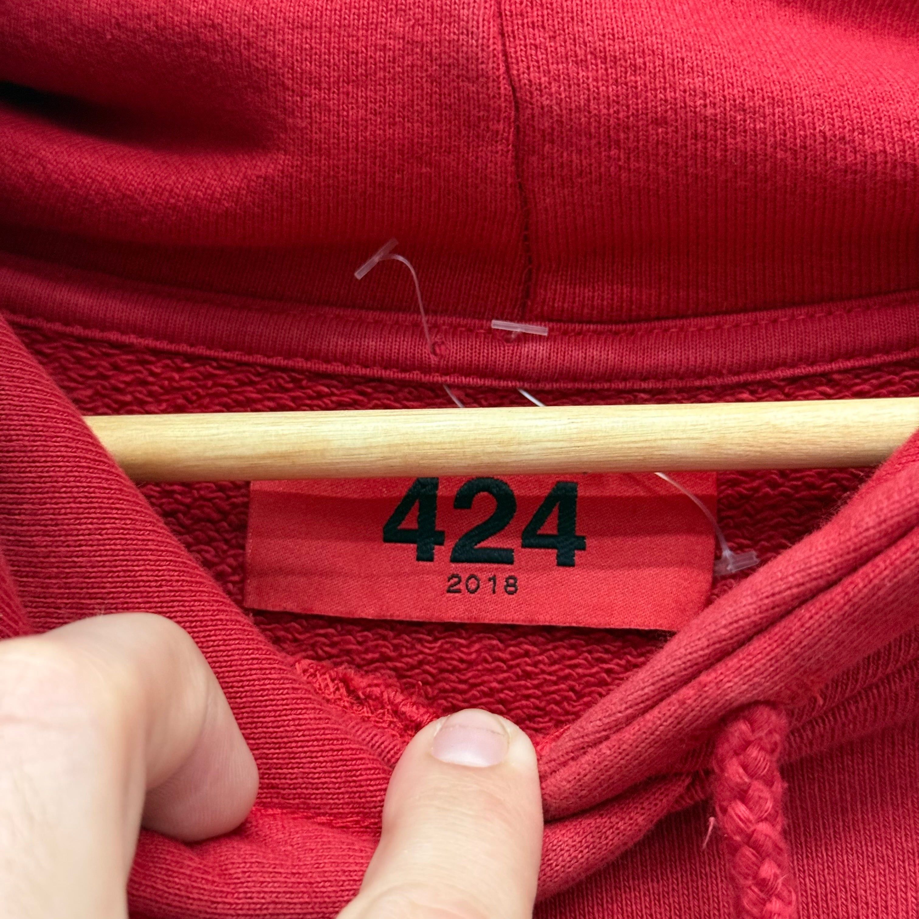 424 424 Today Red Hoodie - Size M Size US M / EU 48-50 / 2 - 6 Thumbnail