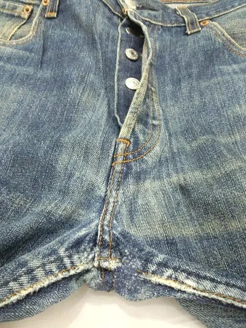 Levi's × Vintage Vintage Levis 501 Straight Leg Distressed Jeans 34x31 Size US 32 / EU 48 - 6 Thumbnail