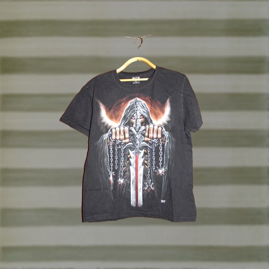Vintage VINTAGE Wild Rock T-Shirt Mens L Black - Rock T-Shirt / Vintage / Men / L / Black / 53-68cm / 67-68cm Size US L / EU 52-54 / 3 - 1 Thumbnail