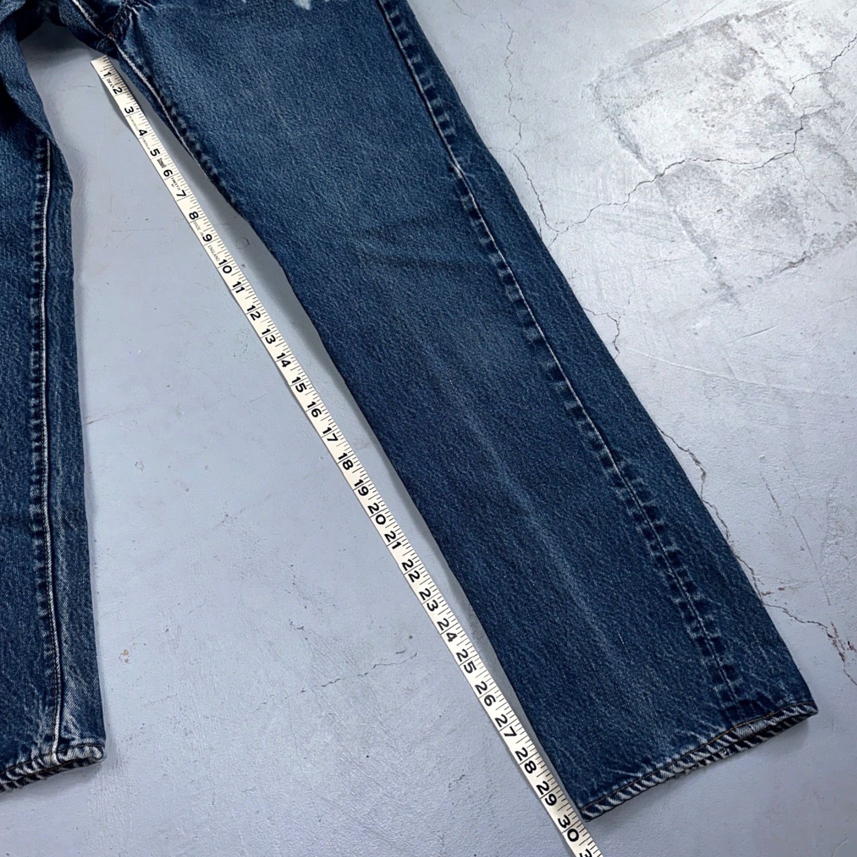 Levi's VINTAGE Levi's 501 XX Jeans - Levis 501 Vintage 80s Redline Selvedge USA Bleach Wash 30x34 Act 28x30 - Denim, Blue, Button Size US 30 / EU 46 - 4 Thumbnail