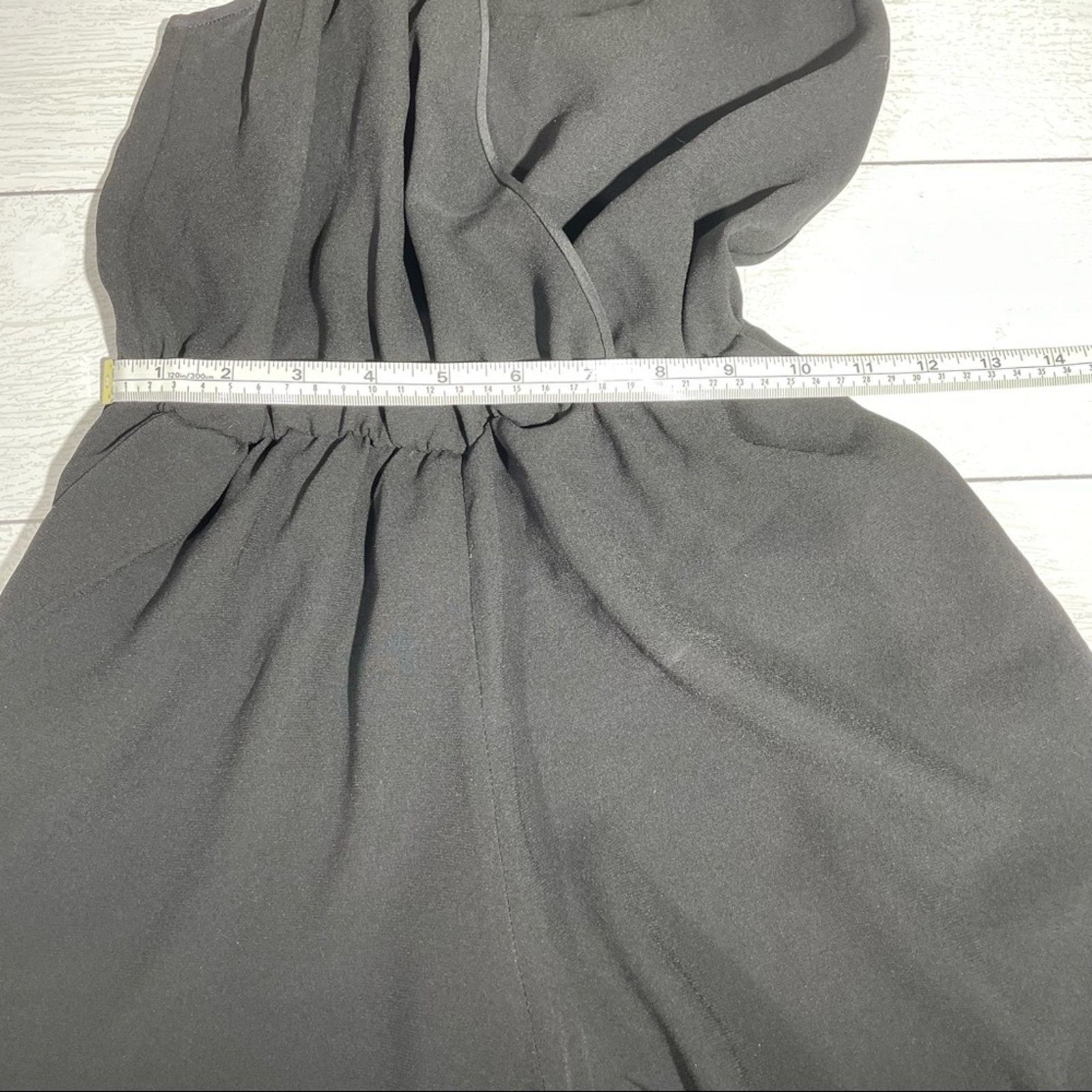 Other Wilfred Black Wrap Front Romper XXS Size 29" - 8 Thumbnail
