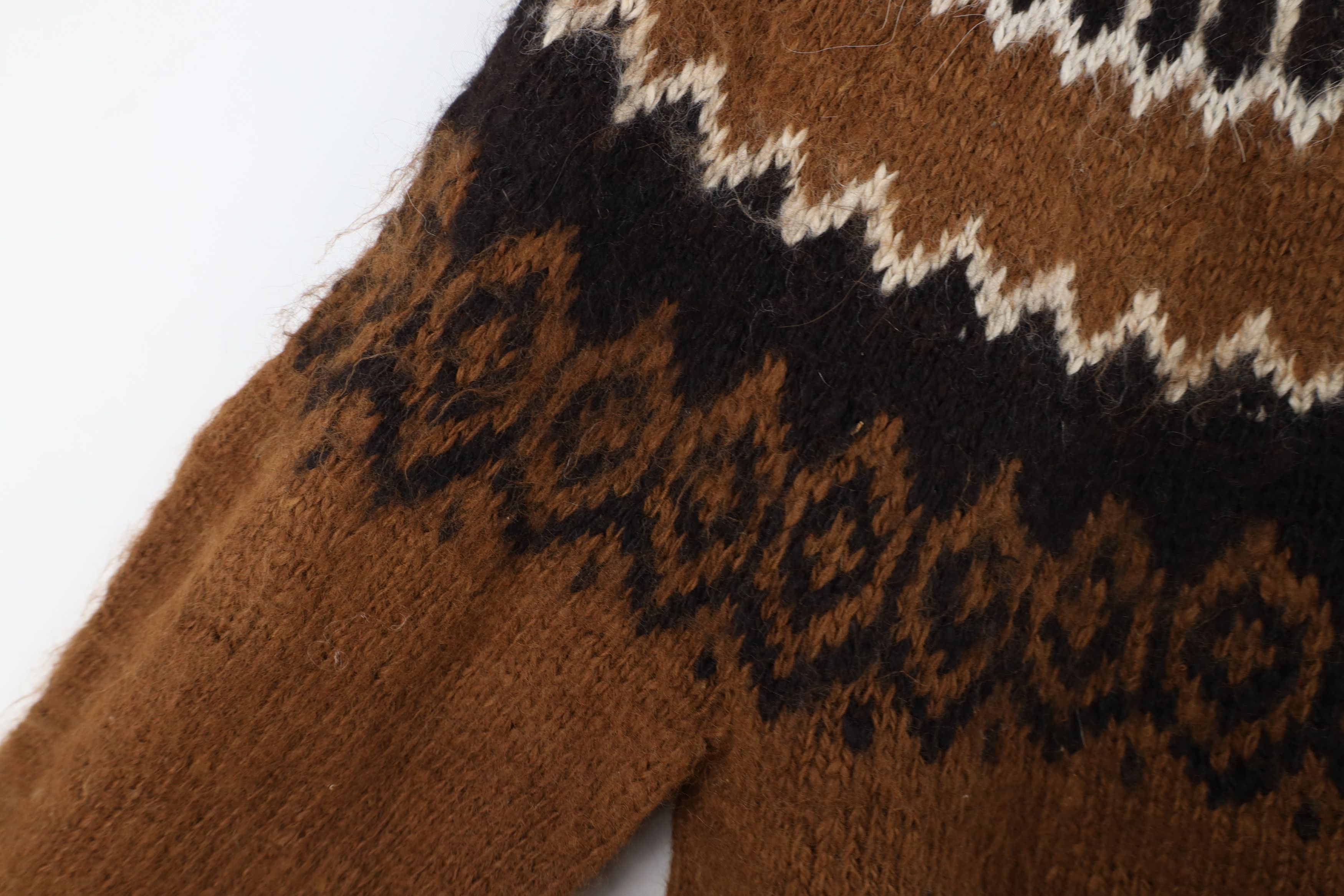 Vintage Vintage 90s Streetwear Alpaca Wool Knit Crewneck Sweater Size L / US 10 / IT 46 - 4 Thumbnail
