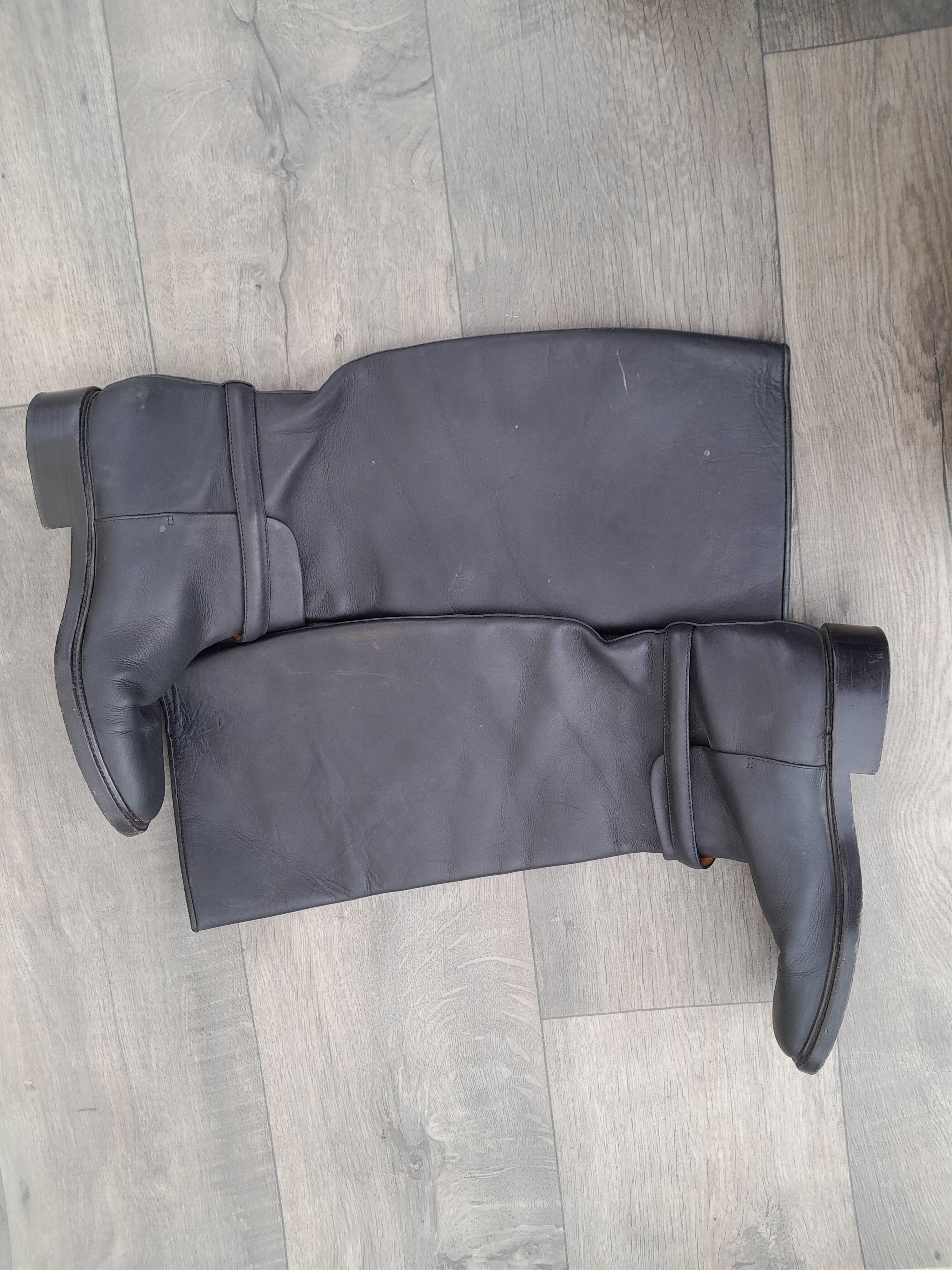 Balenciaga Balenciaga black leather riding boots Size US 8.5 / IT 38.5 - 4 Thumbnail