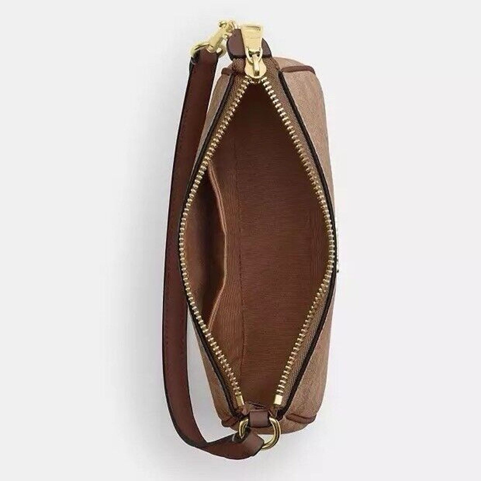Coach NWT Coach Hand Bag CW426 Nolita 19 Gold/TAN/Brown Size ONE SIZE - 8 Thumbnail