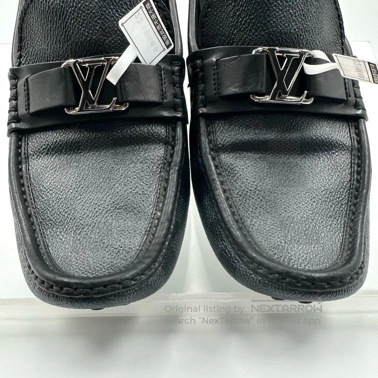 Louis Vuitton Louis Vuitton Black Gray Check Loafers. Size US 6.5 / EU 39-40 - 6 Thumbnail