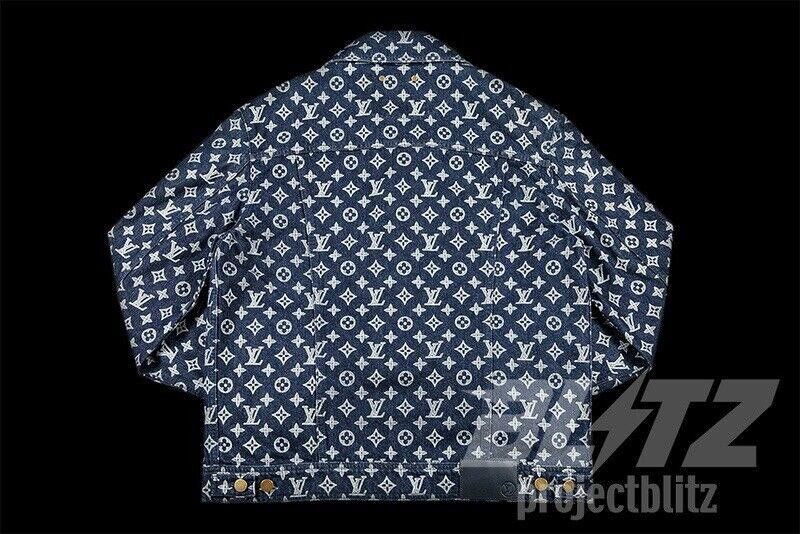 Louis Vuitton LOUIS VUITTON X KIM JONES DENIM MONOGRAM JACKET Size US L / EU 52-54 / 3 - 3 Thumbnail