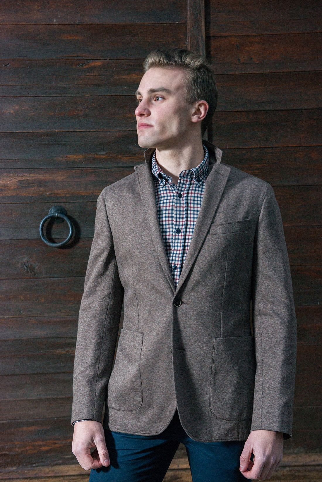 Hackett HACKETT London Jersey Stretch Cotton Blazer Jacket Size 46R Size 46R - 16 Thumbnail