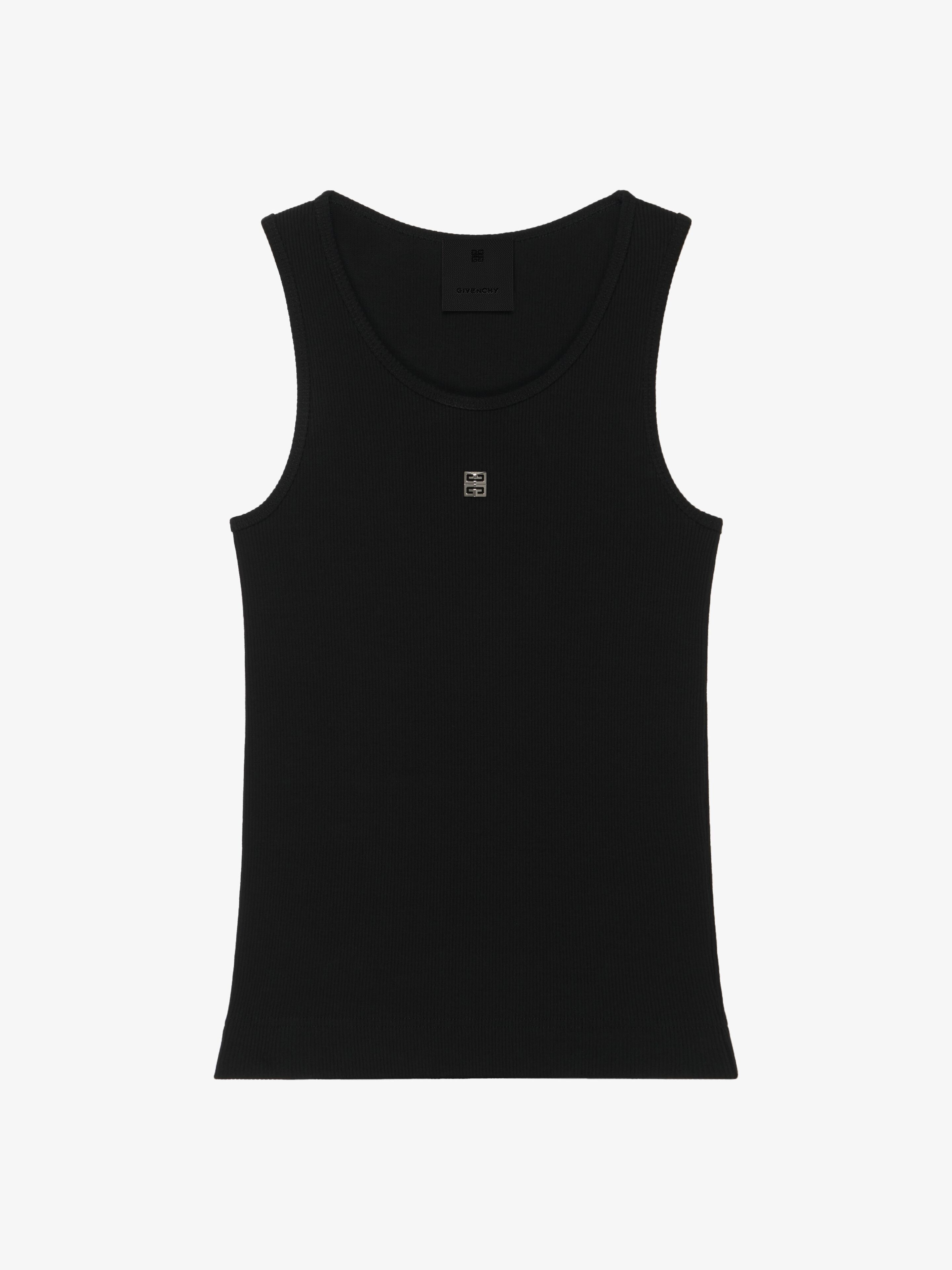 Givenchy o1w1db10326 4G Rib Tank Top in Black Size L / US 10 / IT 46 - 1 Thumbnail