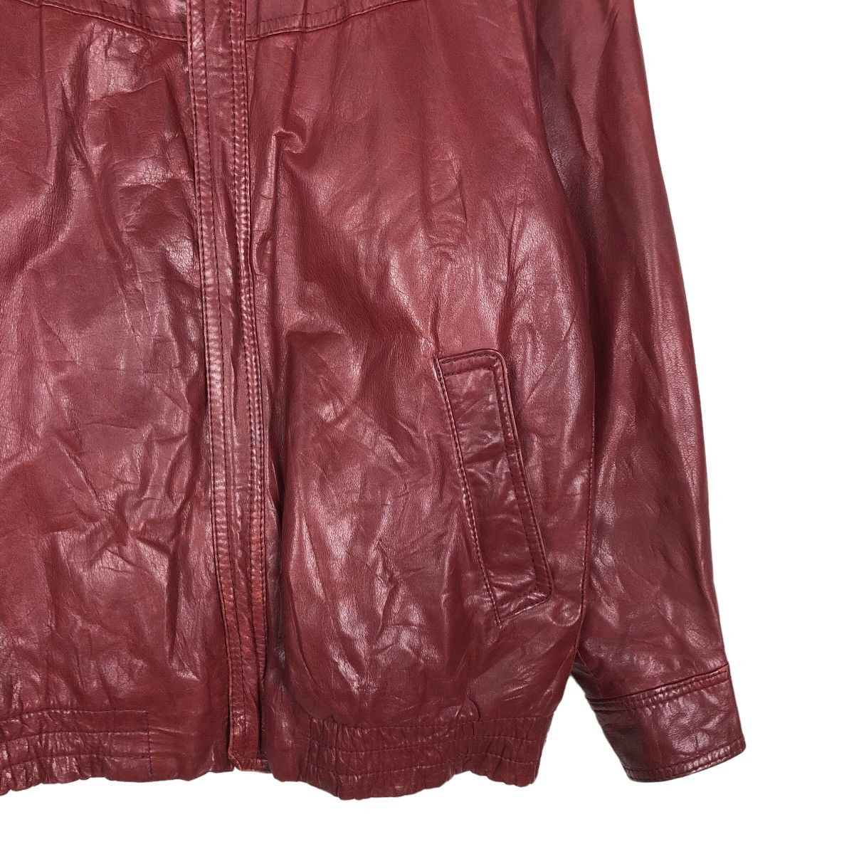 Japanese Brand 🔥Vintage Genuine Leather Biker Jacket Threemen Issey Miyake Size US M / EU 48-50 / 2 - 5 Thumbnail