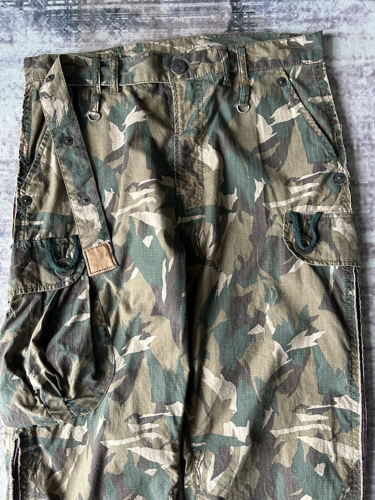 PPFM PPFM Camo Three Quarter Cargo Pants Size US 30 / EU 46 - 3 Thumbnail