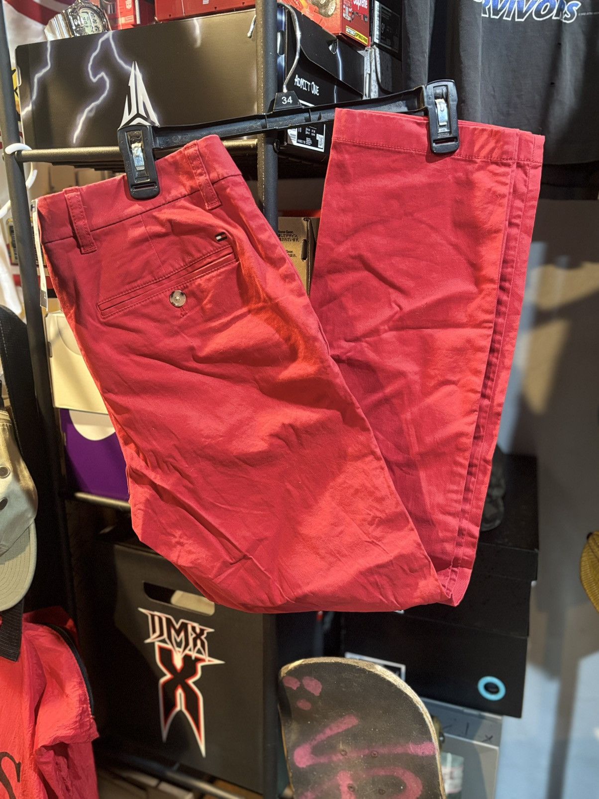 Tommy Hilfiger 30x32 Tommy Hilfiger Red Slim Fit Pants Size US 30 / EU 46 - 1 Thumbnail