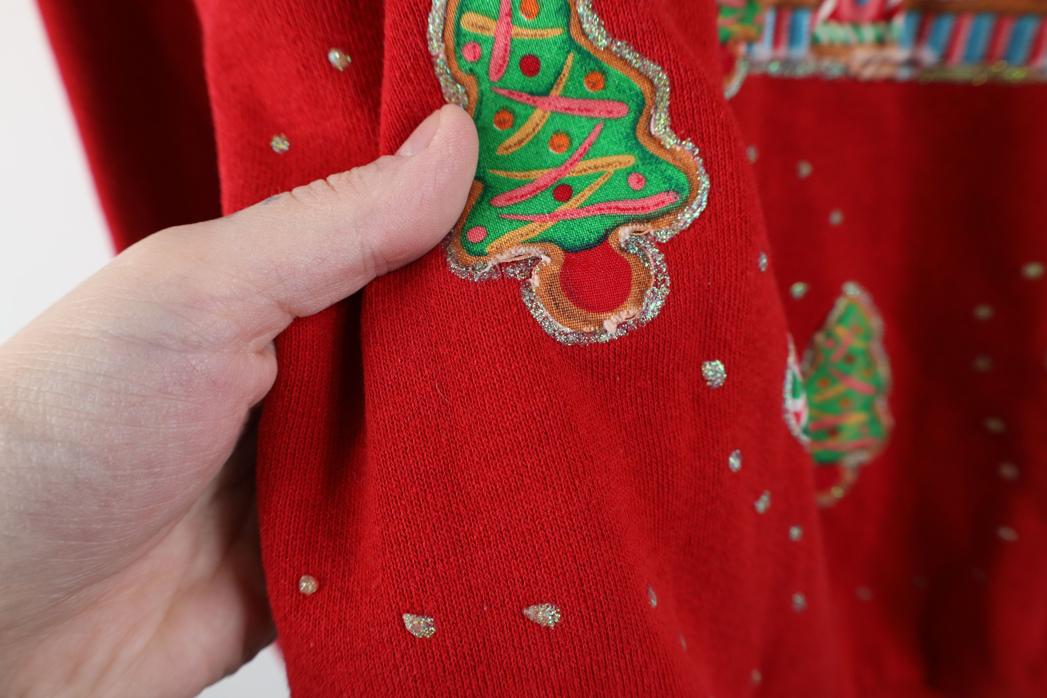 Vintage Vintage 90s Streetwear Gingerbread House Sweatshirt USA Size L / US 10 / IT 46 - 8 Thumbnail