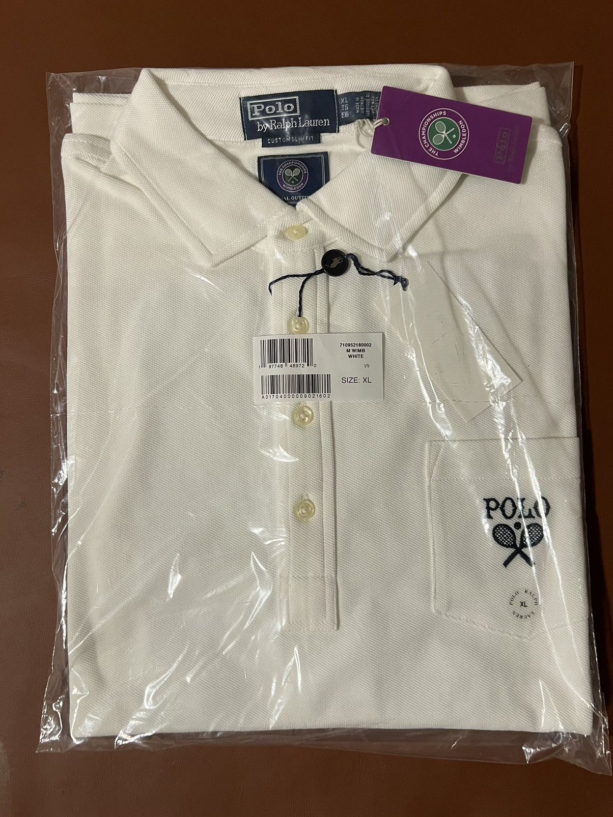 Polo Ralph Lauren Polo Ralph Lauren Wimbledon Custom Slim Fit Polo Shirt XL Size US XL / EU 56 / 4 - 4 Thumbnail