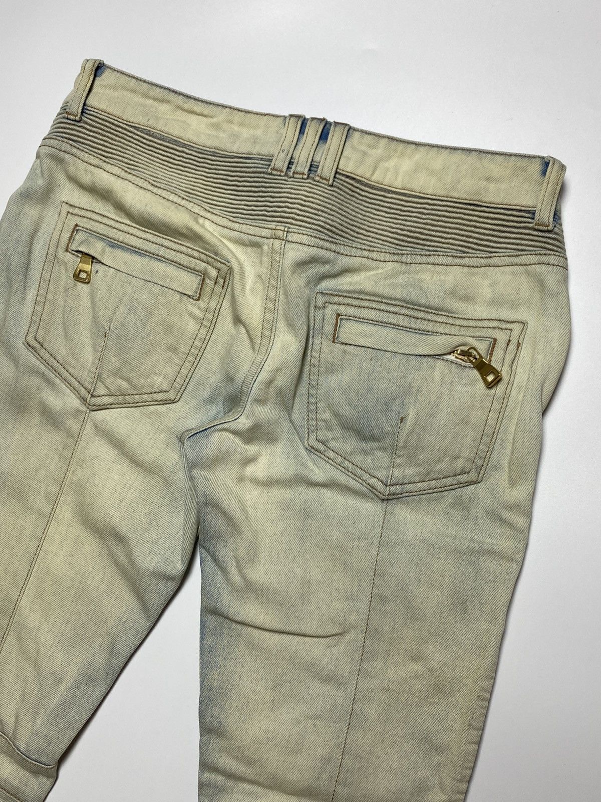 Balmain Balmain - Ankle Zip Biker Jeans Size US 30 / EU 46 - 11 Thumbnail