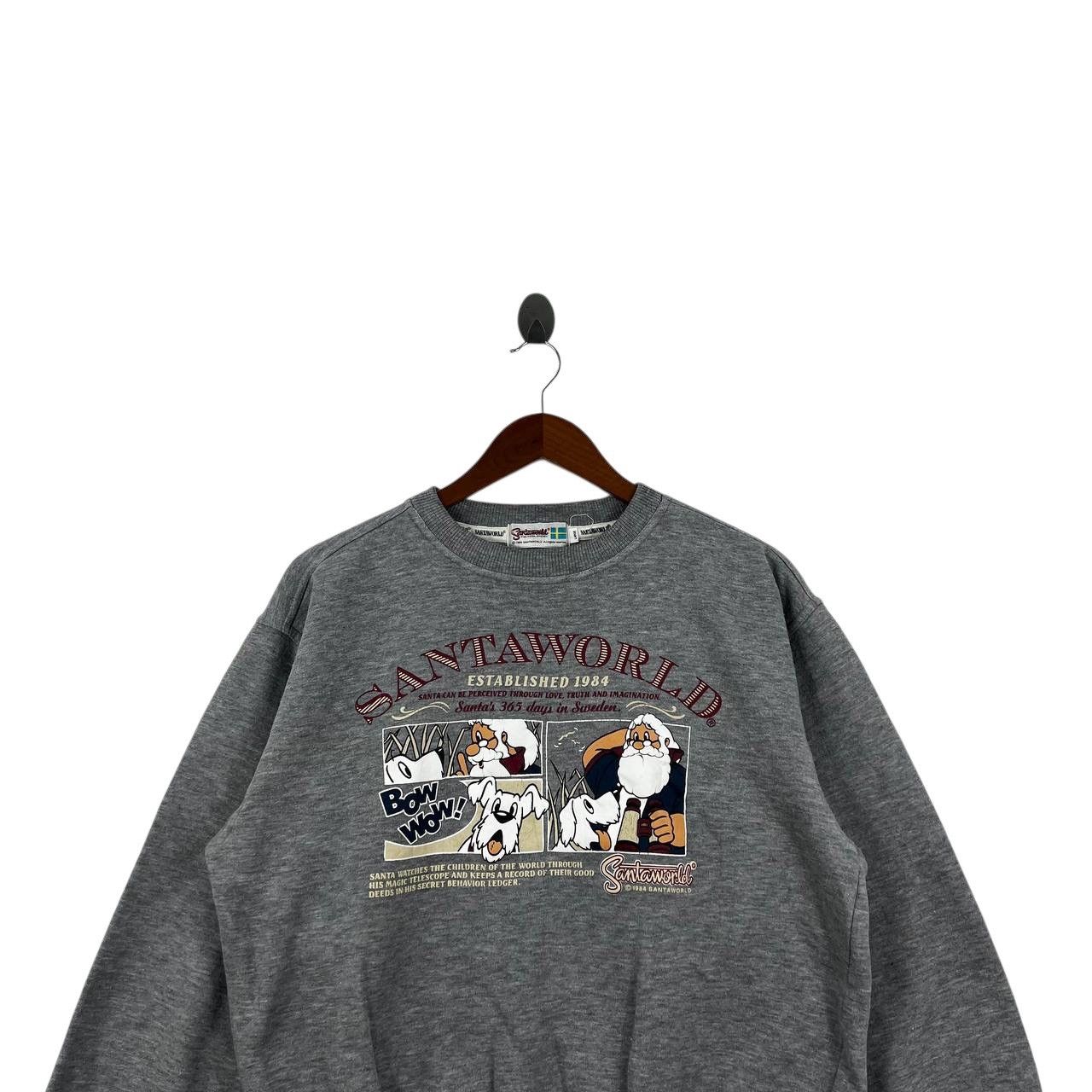 Vintage Vintage 1984 SANTAWORLD CAPTAIN Bow Wow Dog Sweatshirt Size L / US 10 / IT 46 - 2 Thumbnail
