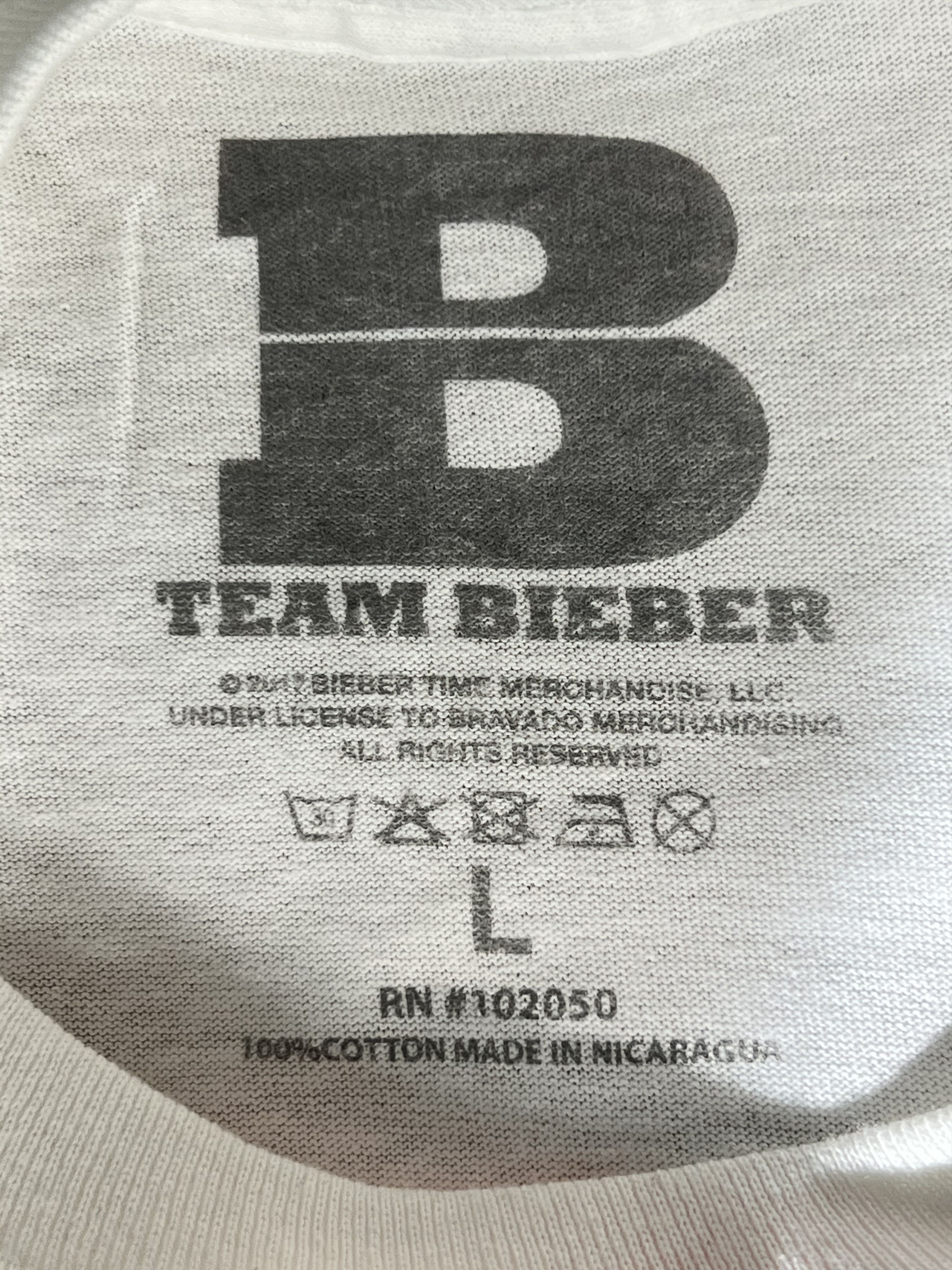 Justin Bieber Justin Bieber Stadium Tour 2017 Long Sleeve T-Shirt Size US L / EU 52-54 / 3 - 4 Thumbnail