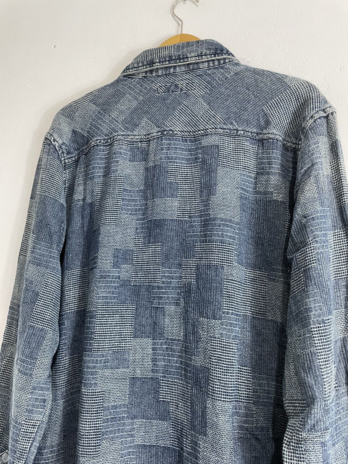 Yohji Yamamoto Undefined Japanese Patchwork Pattern Shirt issey style Size US L / EU 52-54 / 3 - 4 Thumbnail