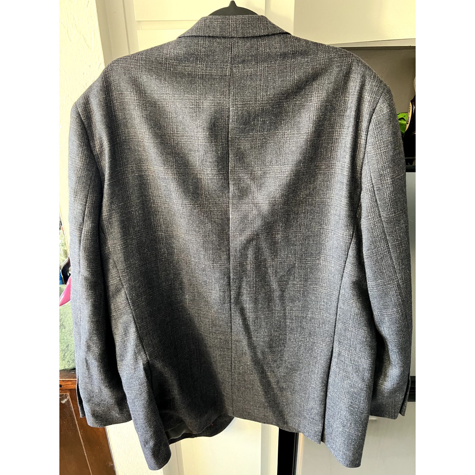 Pronto Uomo Pronto Uomo Grey Lambwool Blazer 44L Size 44L - 2 Thumbnail