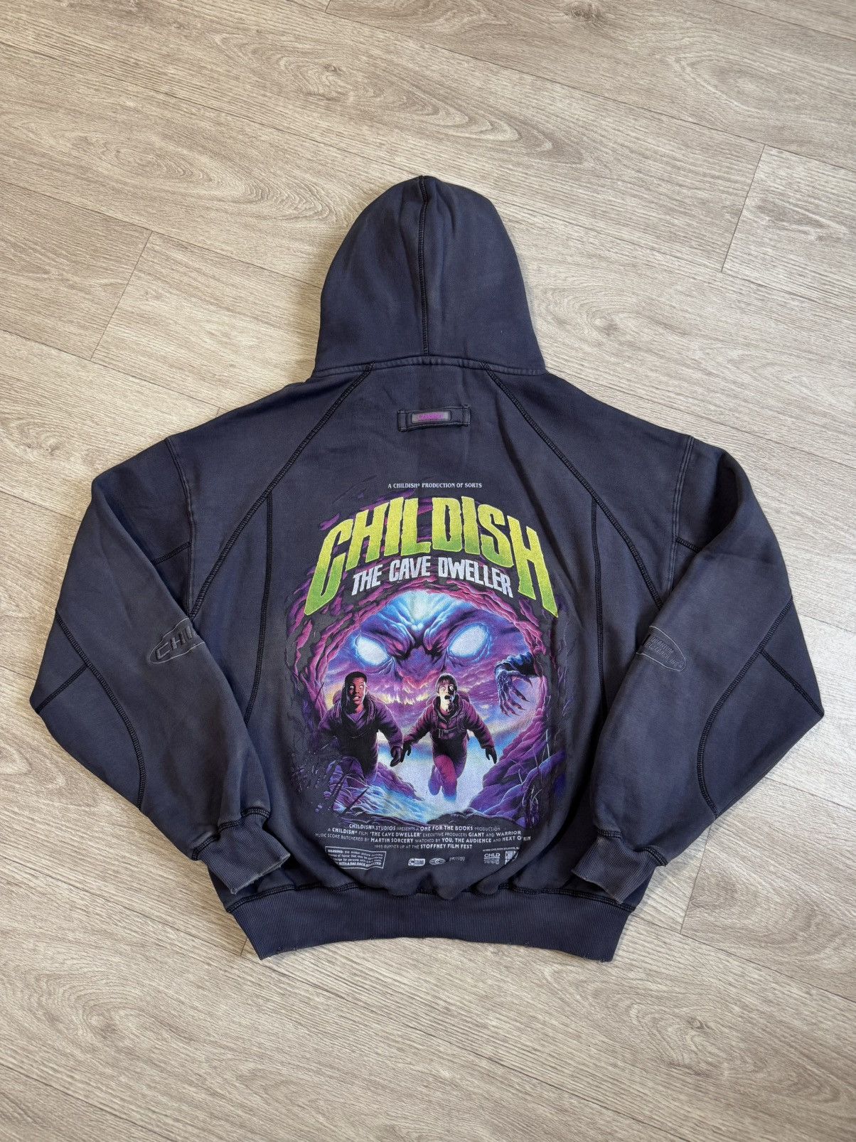 Vintage 🔷Rare Limited Childish "The Cave Dweller" Distressed Hoodie🔷 Size US M / EU 48-50 / 2 - 7 Thumbnail