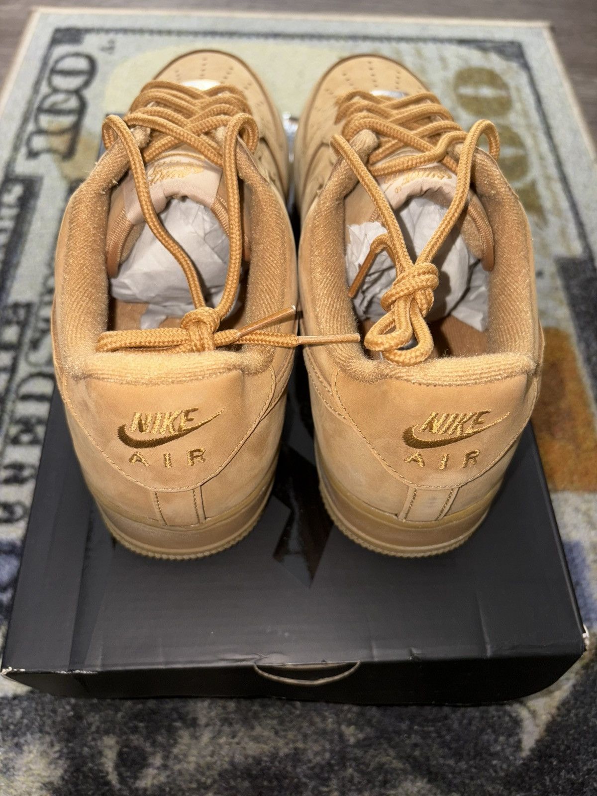 Nike × Supreme Supreme Nike Air Force 1 Low SP Wheat Size US 10.5 / EU 43-44 - 4 Thumbnail