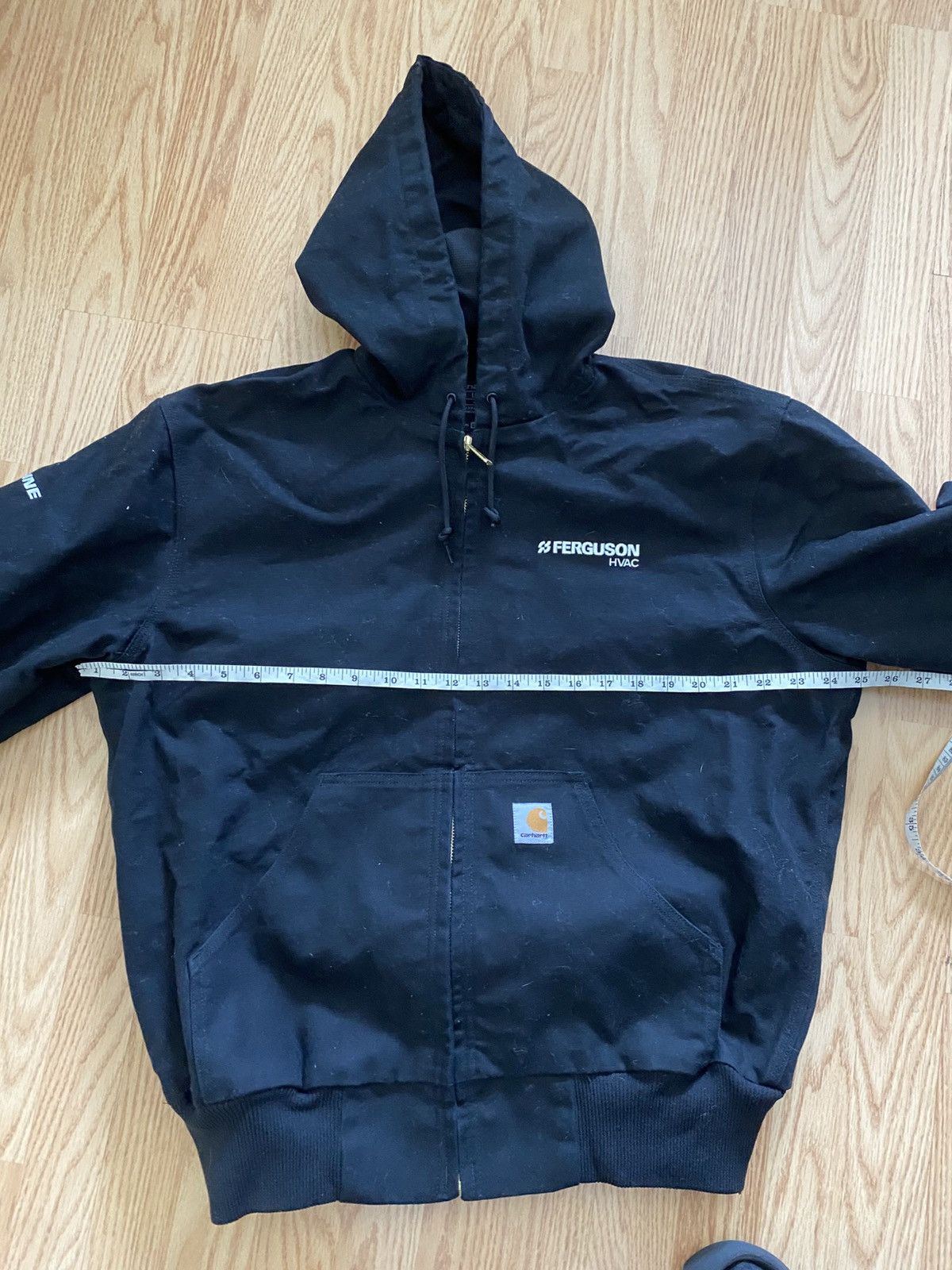 Carhartt Black Carhartt Zip Up Active Jacket Hoodie Canvas Y2K Work Size US L / EU 52-54 / 3 - 6 Thumbnail