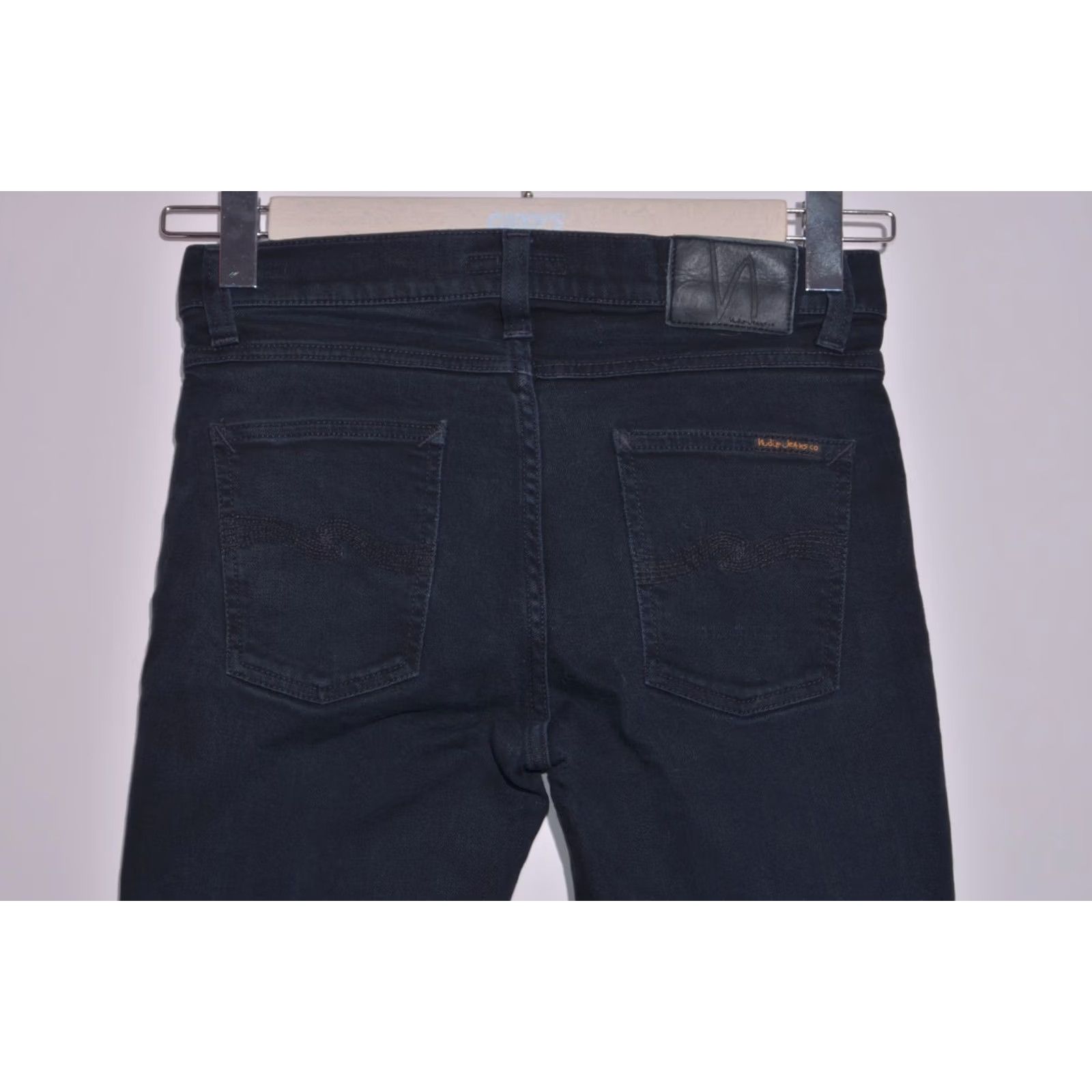 Nudie Jeans Nudie Jeans Lean Dean Dry Ever Black Slim Fit Stretch Organic Denim W30 L30 Jeans Mens Slim Size US 30 / EU 46 - 4 Thumbnail