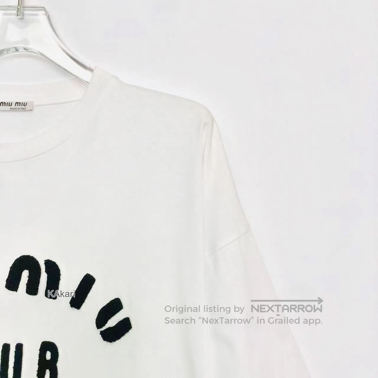 Miu Miu White Short Sleeve Graphic T. Size US XS / EU 42 / 0 - 3 Thumbnail